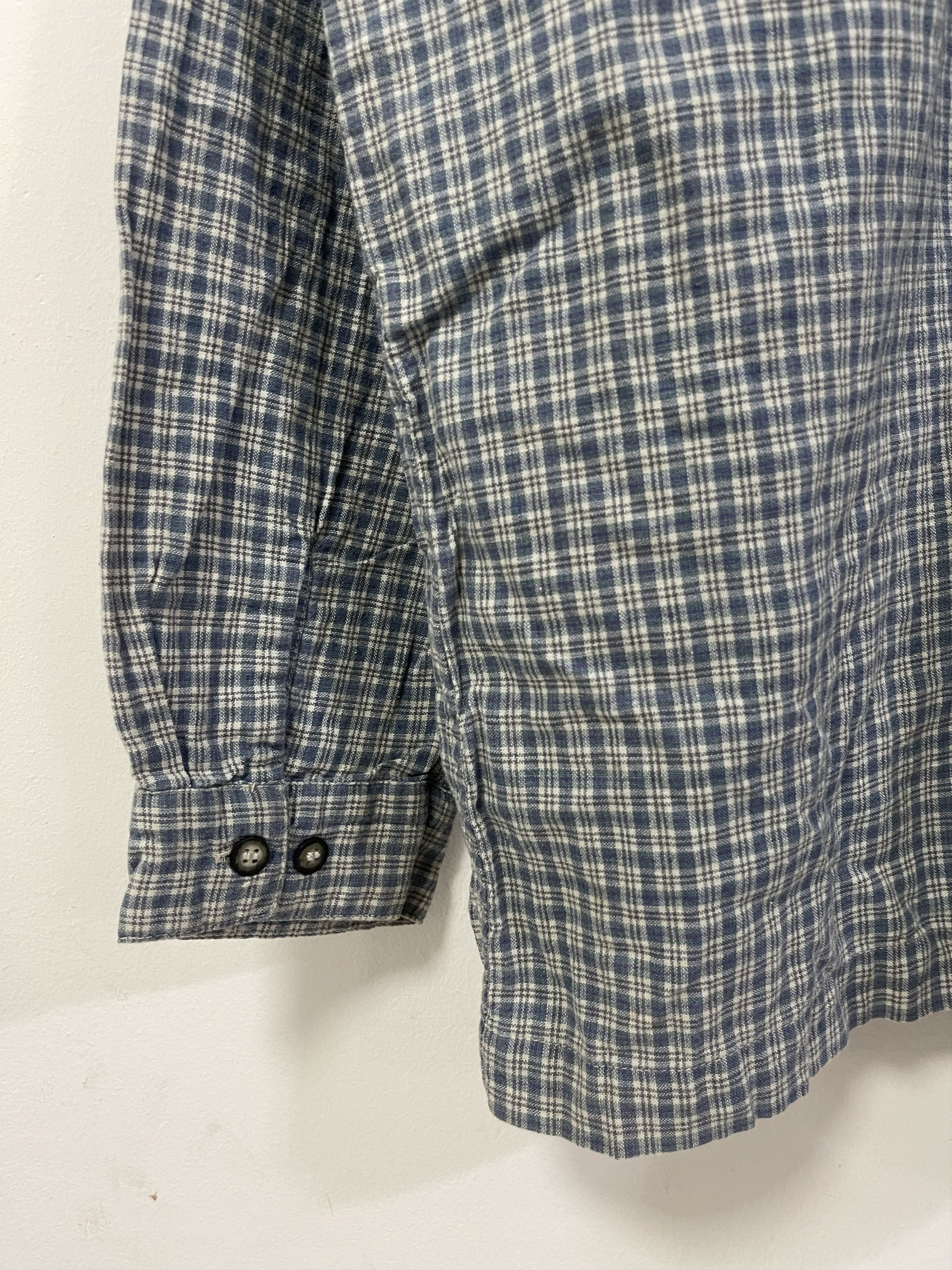 Japanese Brand × Vintage Vintage Bear Double Pocket Style Plaid Zip Up Distressed Size US L / EU 52-54 / 3 - 13 Thumbnail