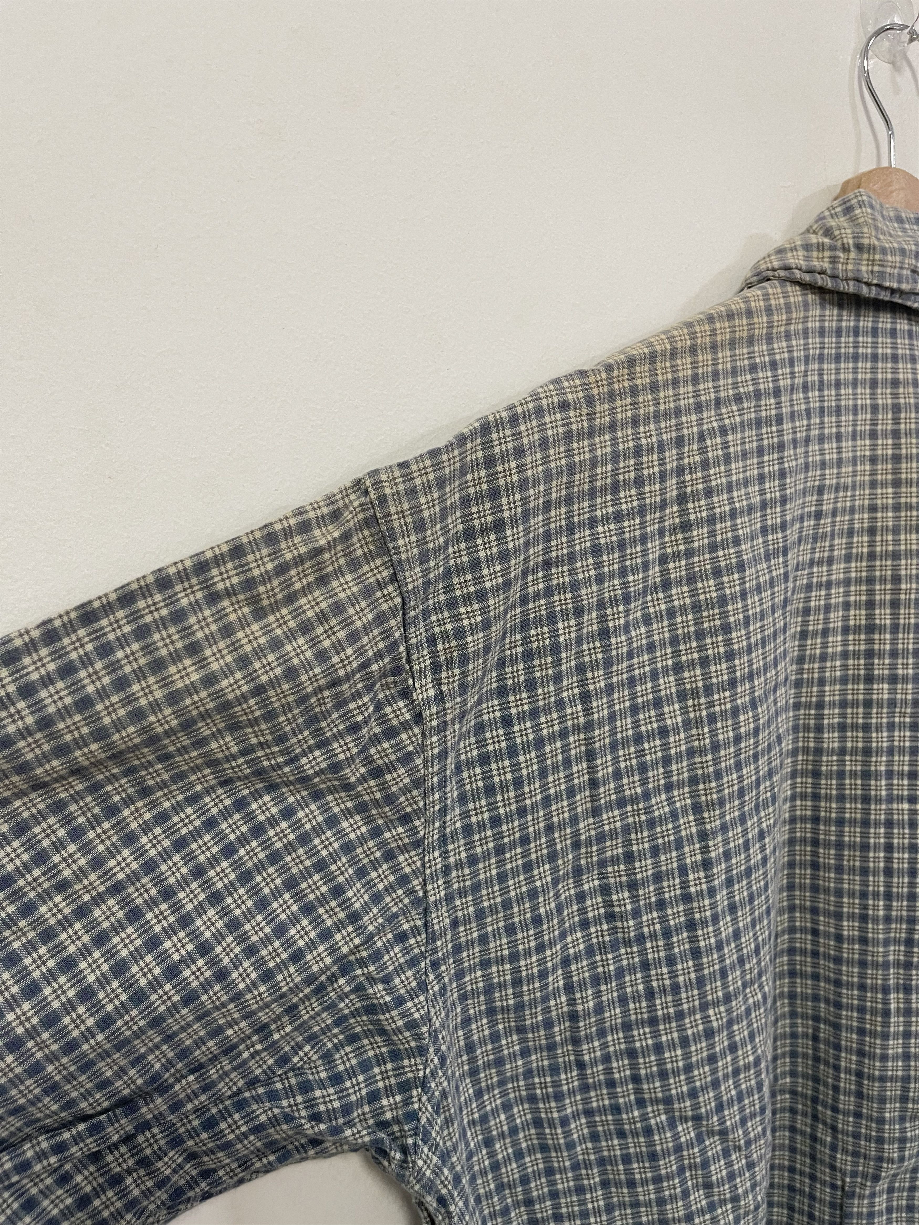 Japanese Brand × Vintage Vintage Bear Double Pocket Style Plaid Zip Up Distressed Size US L / EU 52-54 / 3 - 15 Thumbnail
