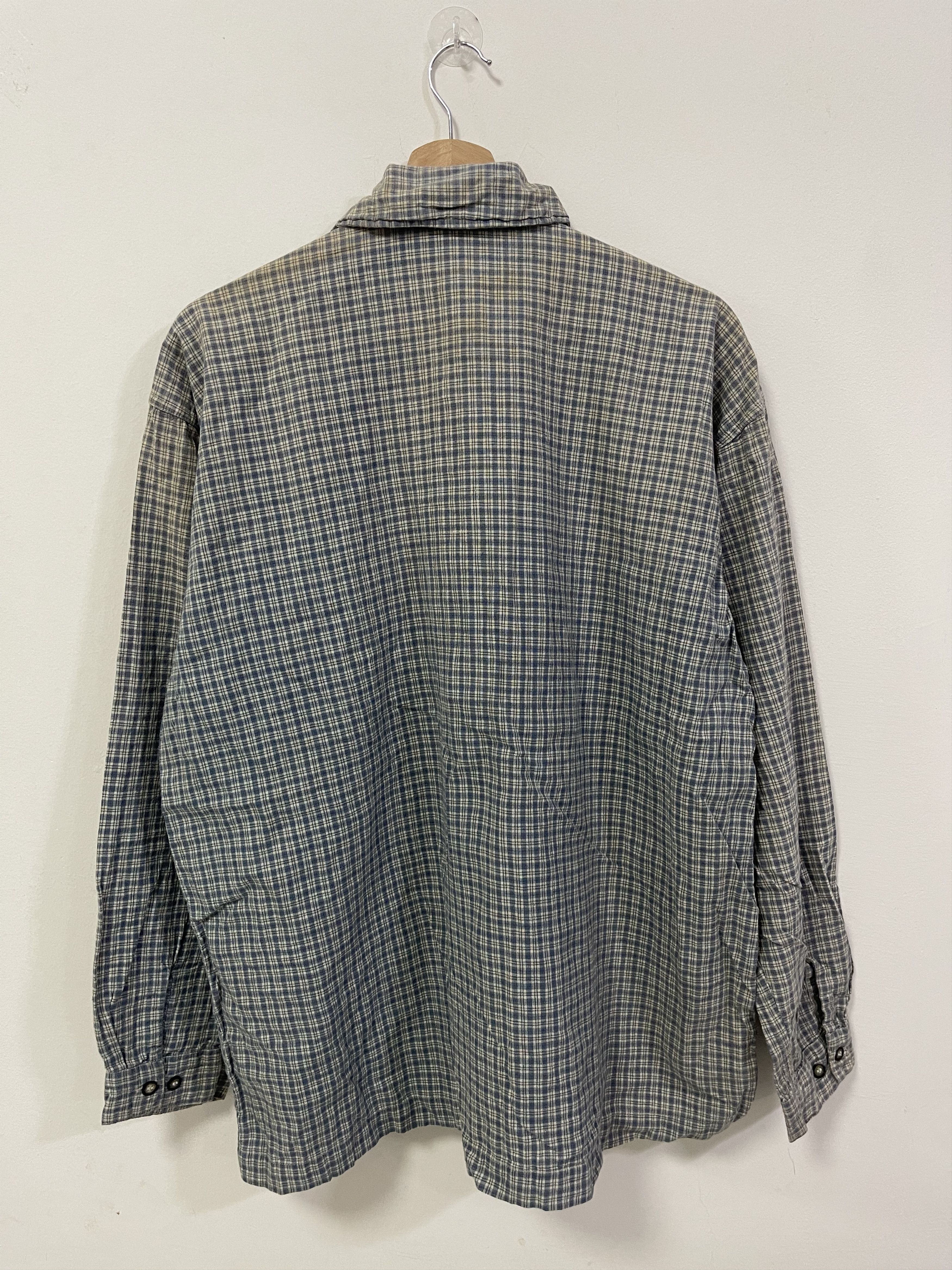 Japanese Brand × Vintage Vintage Bear Double Pocket Style Plaid Zip Up Distressed Size US L / EU 52-54 / 3 - 11 Thumbnail