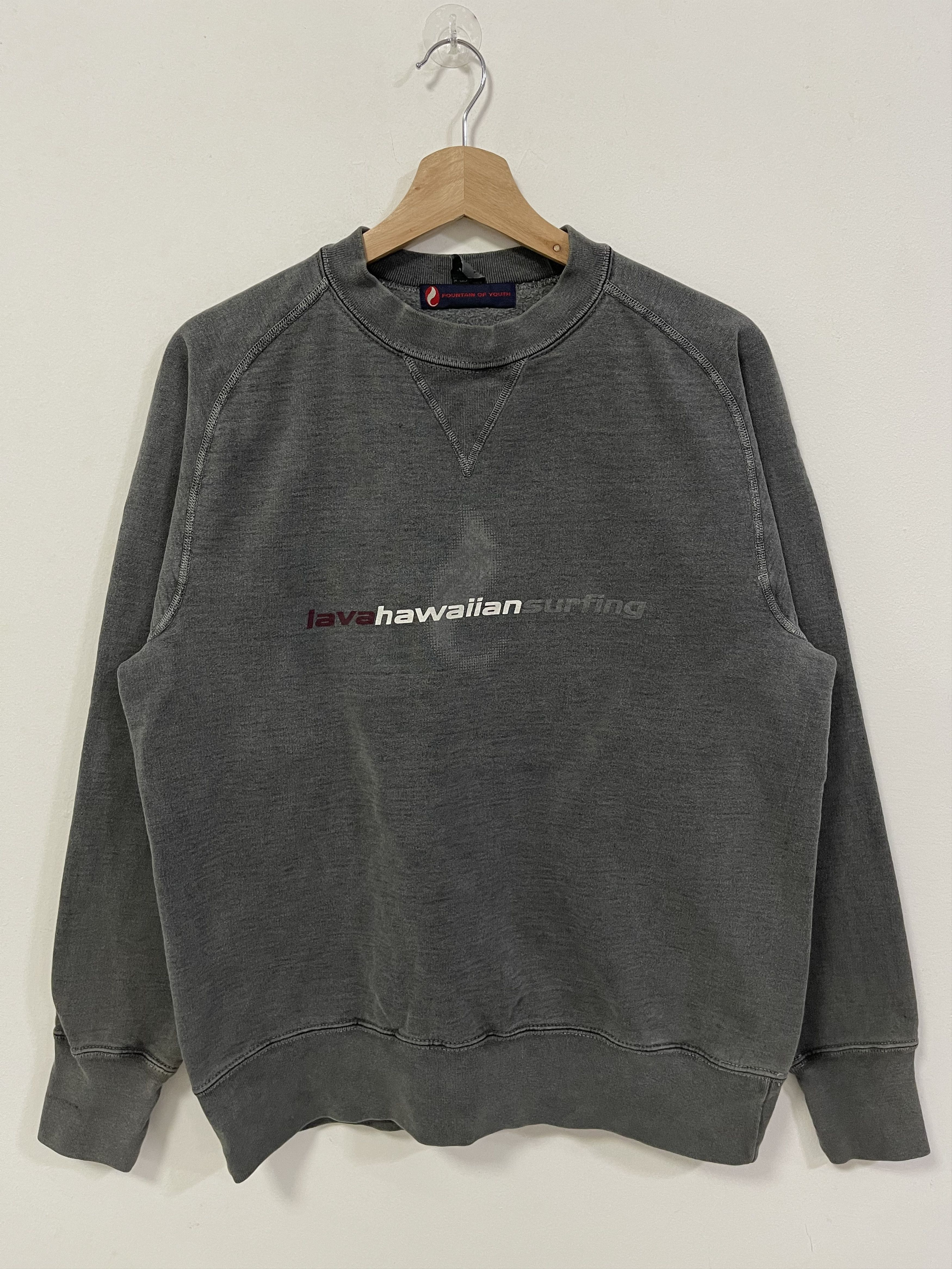 Vintage Vintage Lava Hawaiian Surfing Spellout Sweatshirt Size US S / EU 44-46 / 1 - 1 Thumbnail