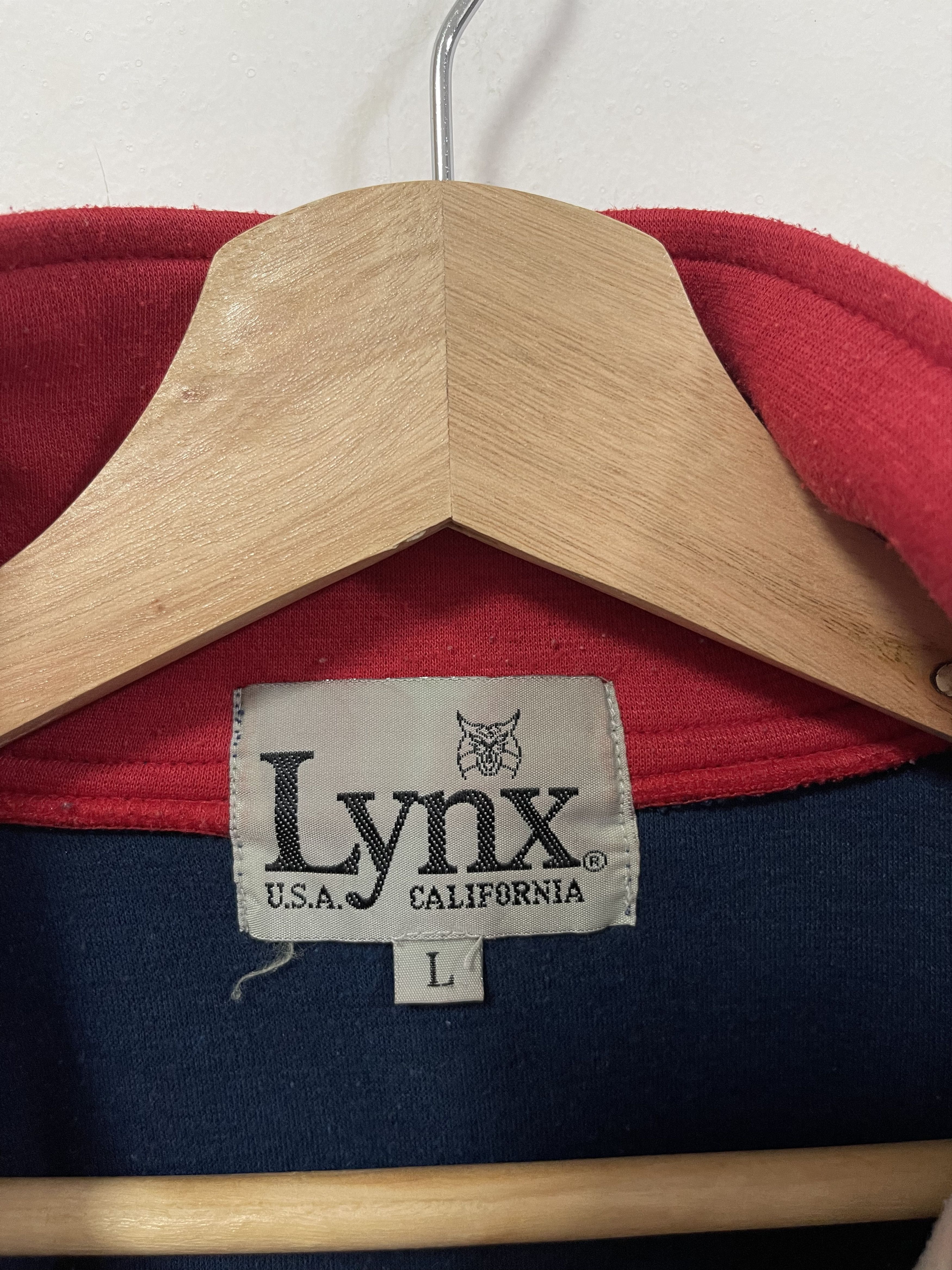 Vintage Vintage Lynx Usa California Quater Zip Sweatshirt Size US L / EU 52-54 / 3 - 11 Thumbnail