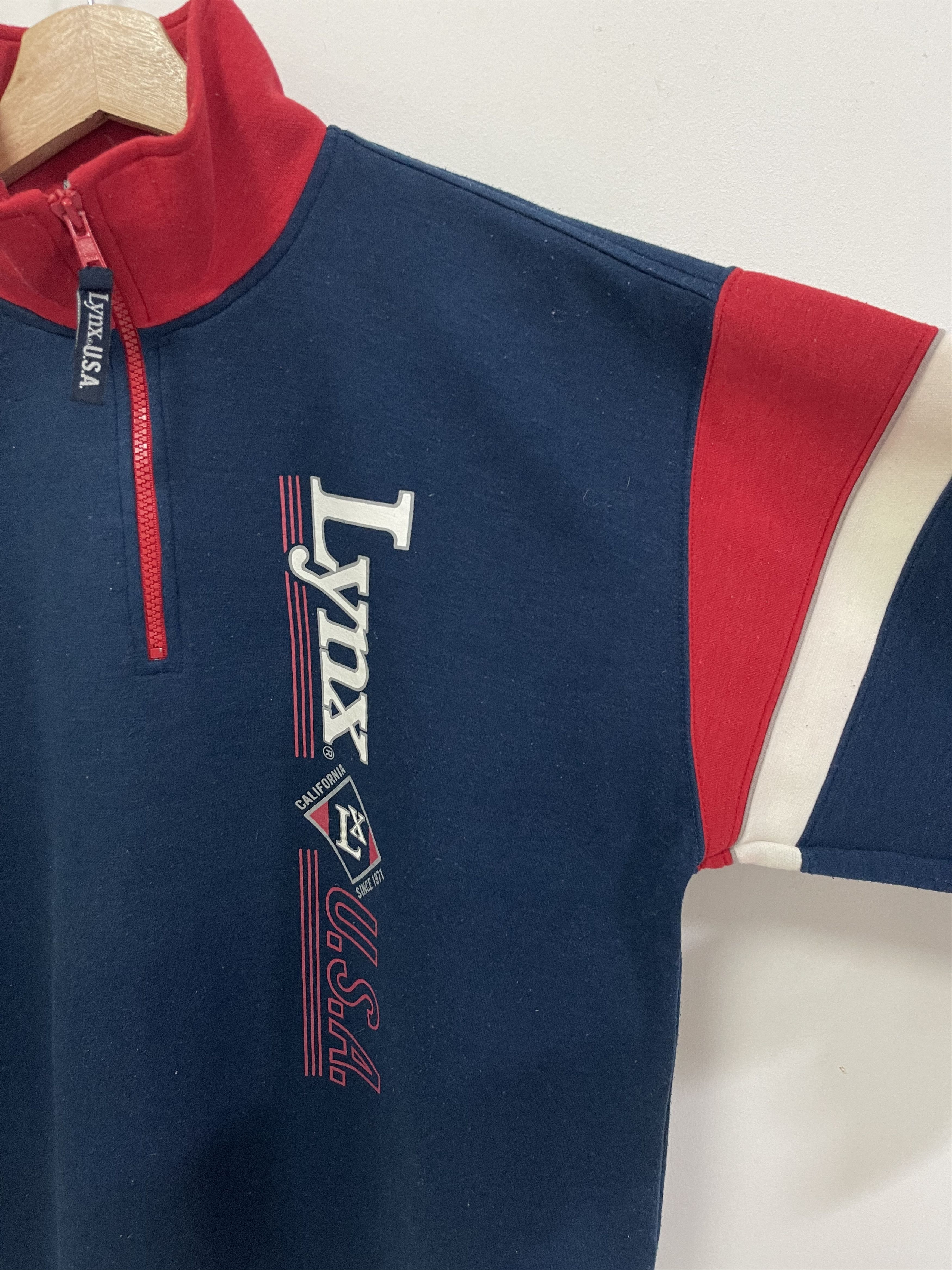Vintage Vintage Lynx Usa California Quater Zip Sweatshirt Size US L / EU 52-54 / 3 - 7 Thumbnail