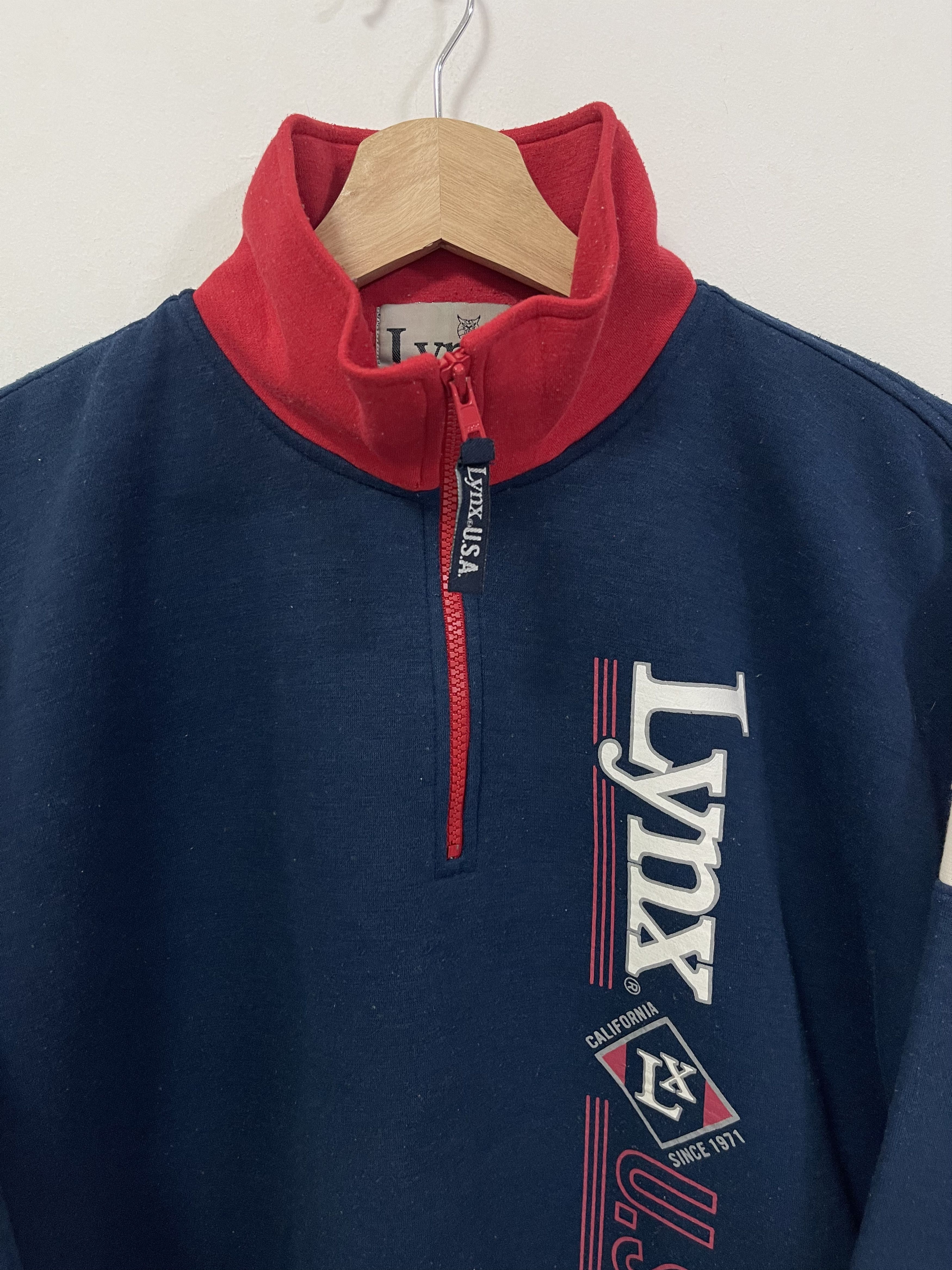 Vintage Vintage Lynx Usa California Quater Zip Sweatshirt Size US L / EU 52-54 / 3 - 9 Thumbnail