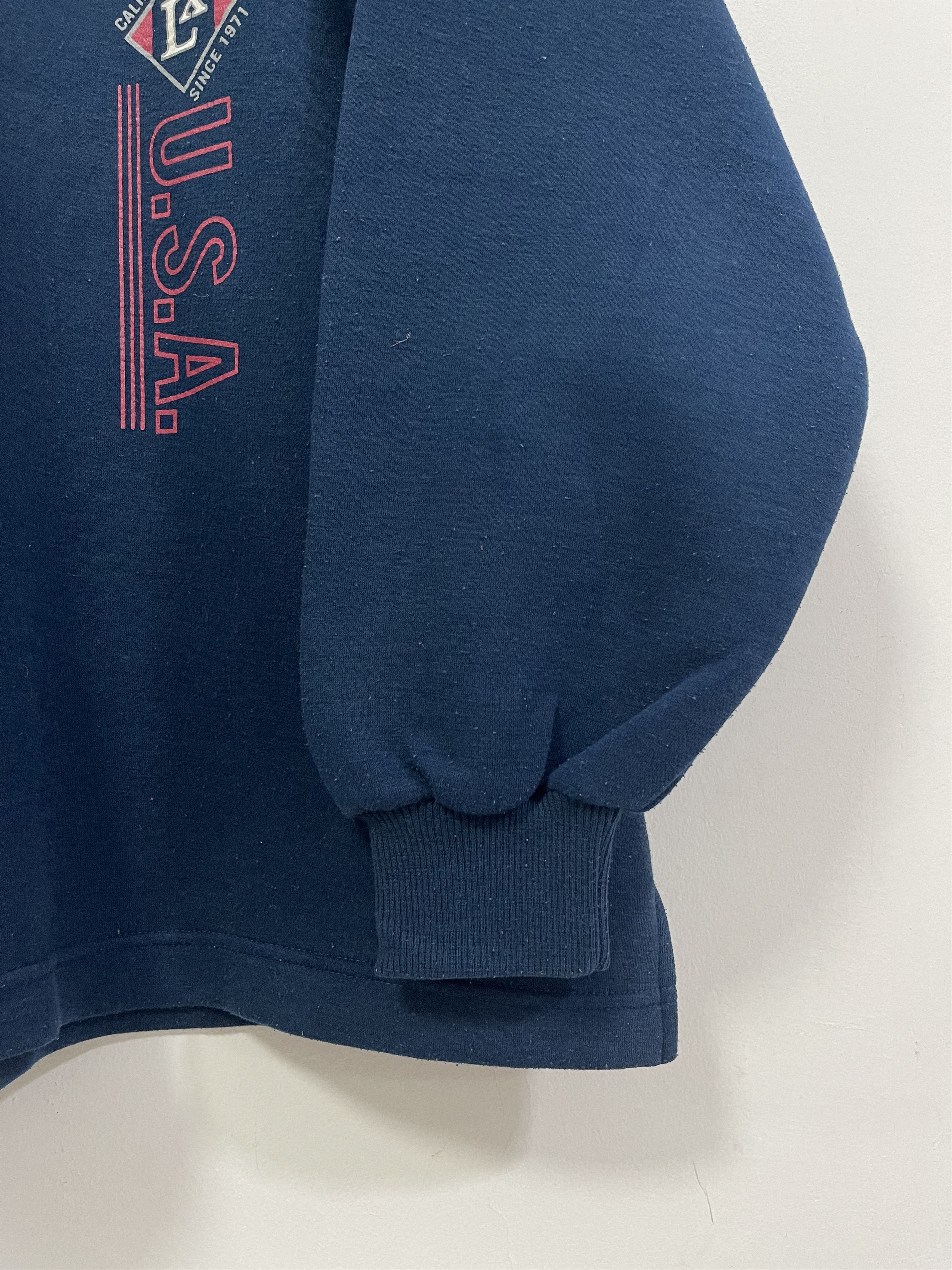 Vintage Vintage Lynx Usa California Quater Zip Sweatshirt Size US L / EU 52-54 / 3 - 2 Thumbnail