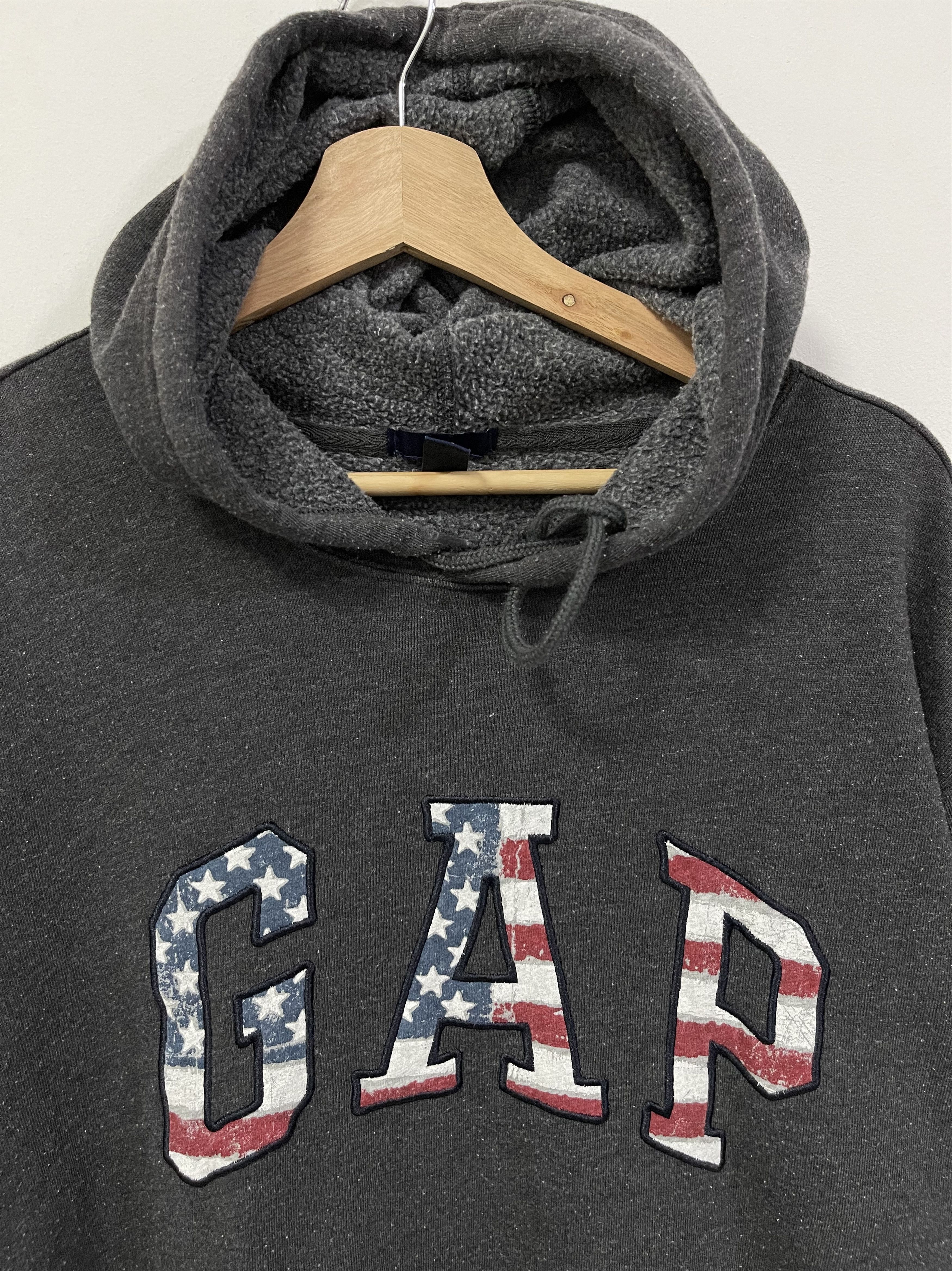 Gap × Vintage Vintage Gap Flag Embroidery Hoodie Sweatshirt Size US L / EU 52-54 / 3 - 8 Thumbnail