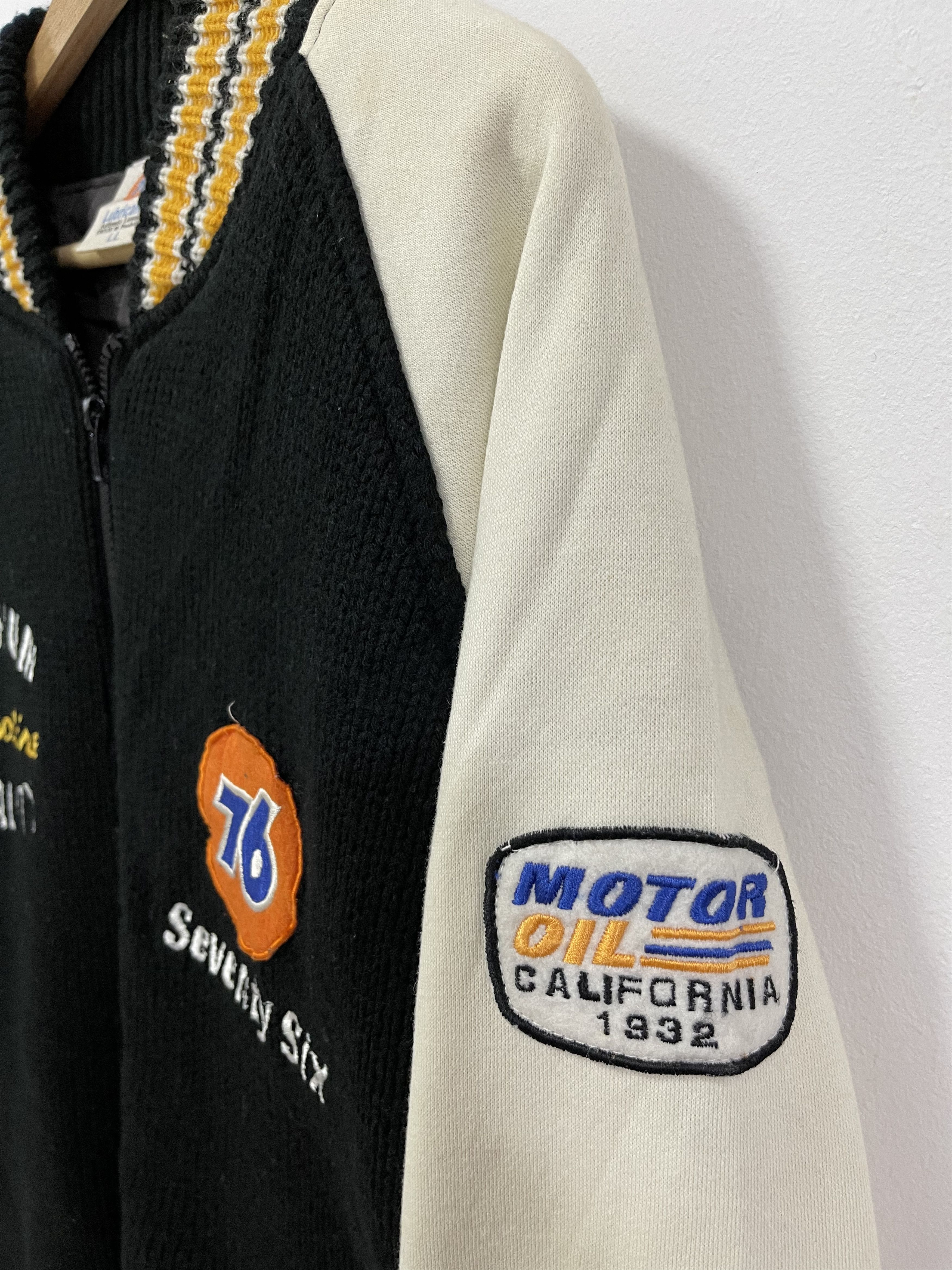 Sports Specialties × Vintage Vintage Lubricants Seventy Six Embroidery Logo Knit Jacket Size US L / EU 52-54 / 3 - 3 Thumbnail