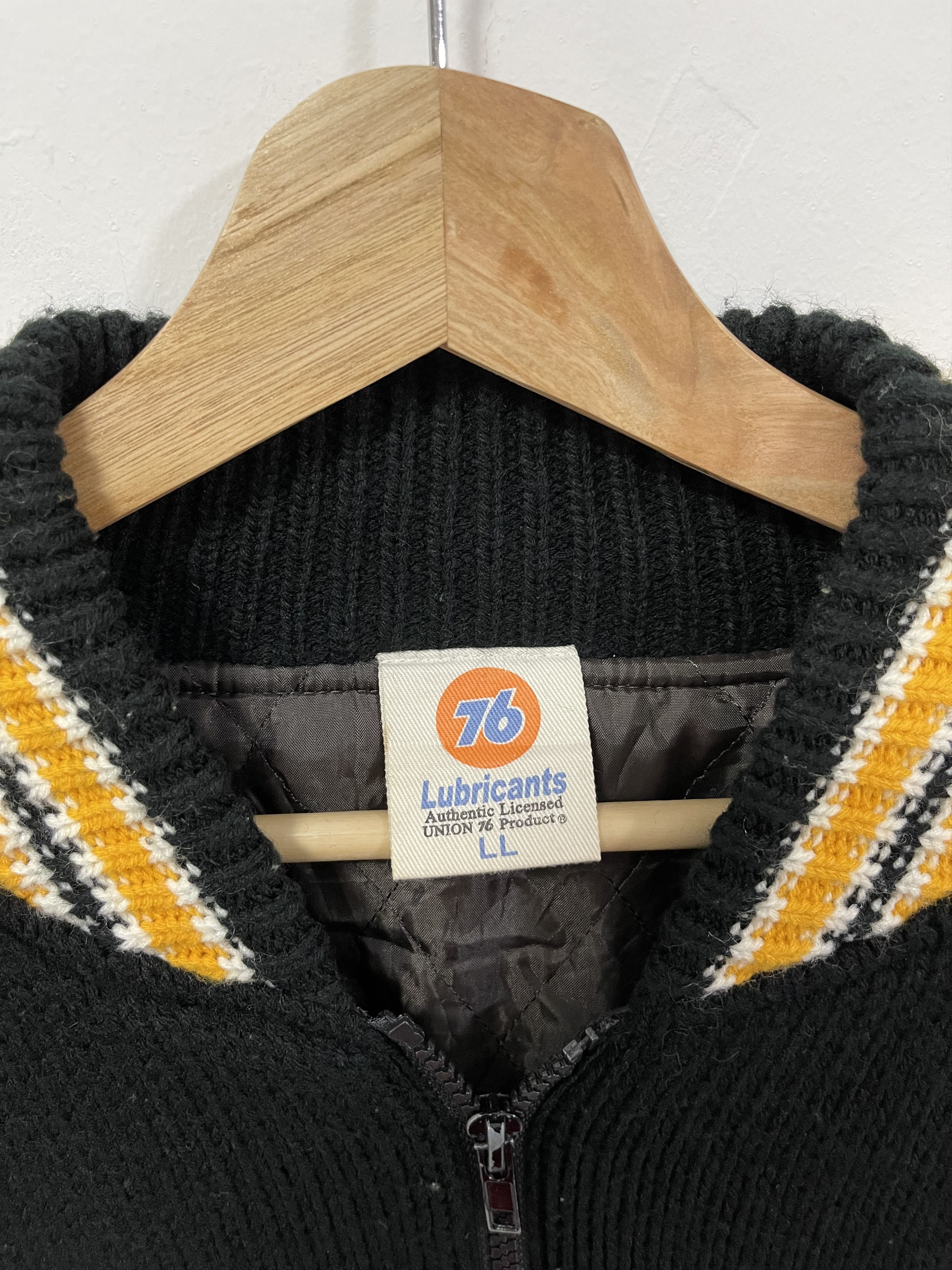 Sports Specialties × Vintage Vintage Lubricants Seventy Six Embroidery Logo Knit Jacket Size US L / EU 52-54 / 3 - 9 Thumbnail