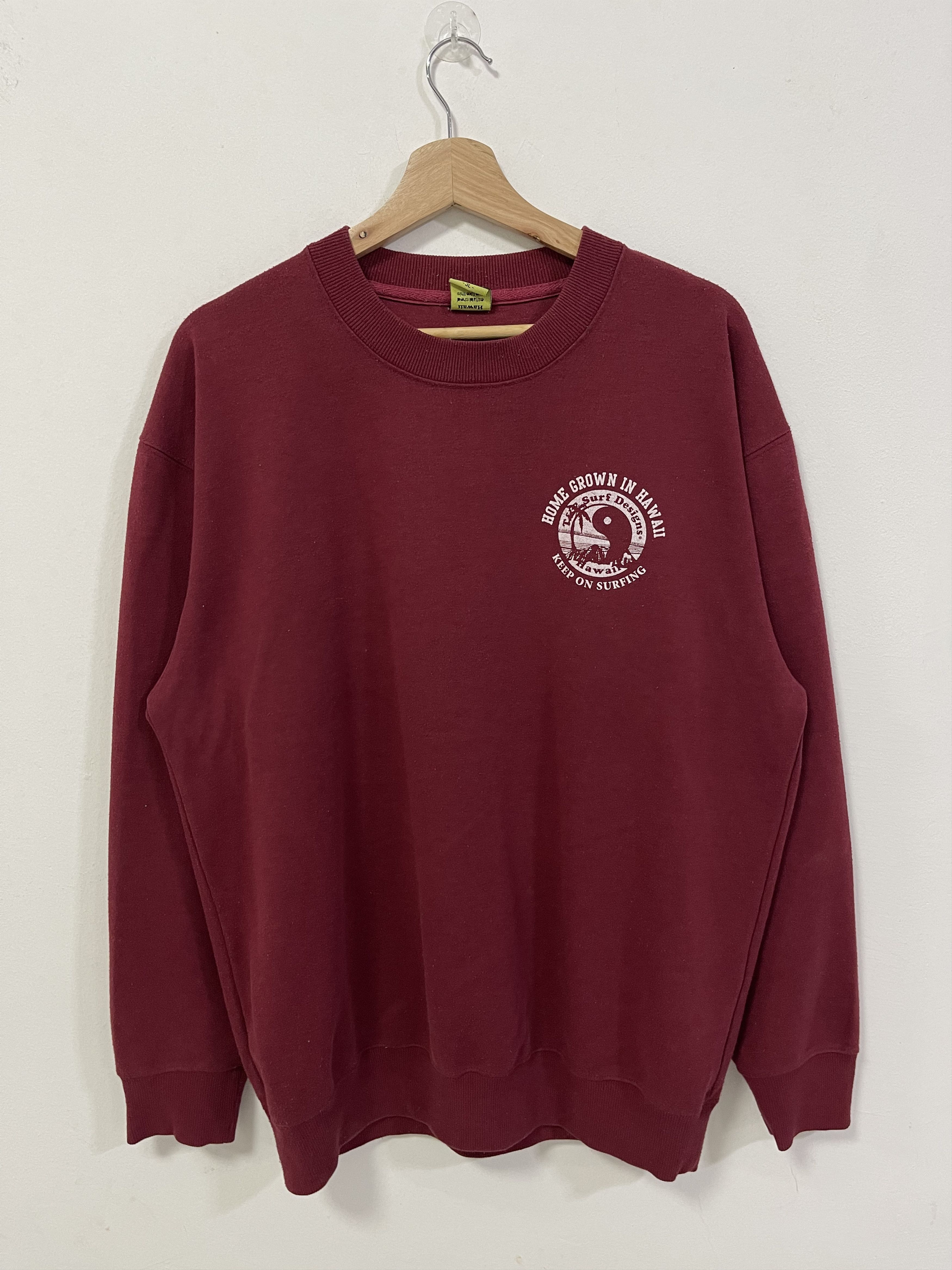 Vintage Vintage Surf Design Hawaiian Big Logo Sweatshirt Size US L / EU 52-54 / 3 - 9 Thumbnail