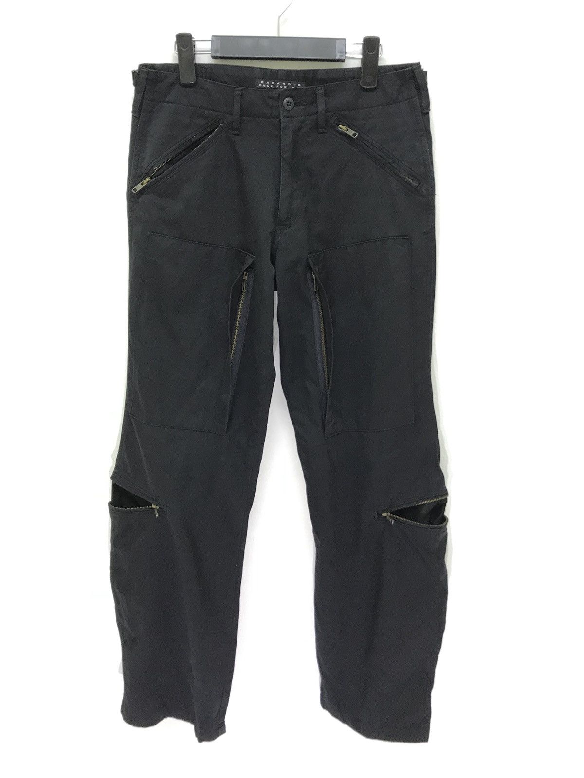 Japanese Brand Made in Japan Paranoid Black Tactical Pant Regular 39🟦 Size US 31 - 1 Thumbnail