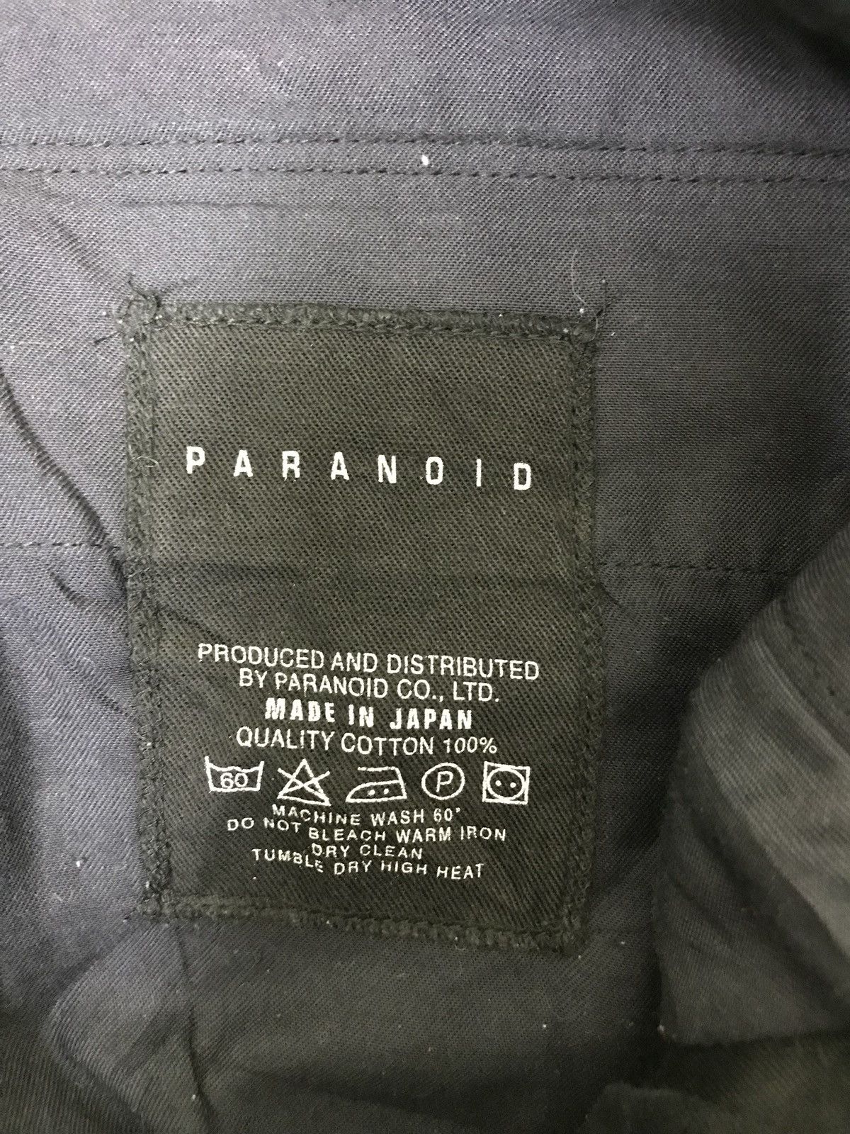 Japanese Brand Made in Japan Paranoid Black Tactical Pant Regular 39🟦 Size US 31 - 11 Thumbnail