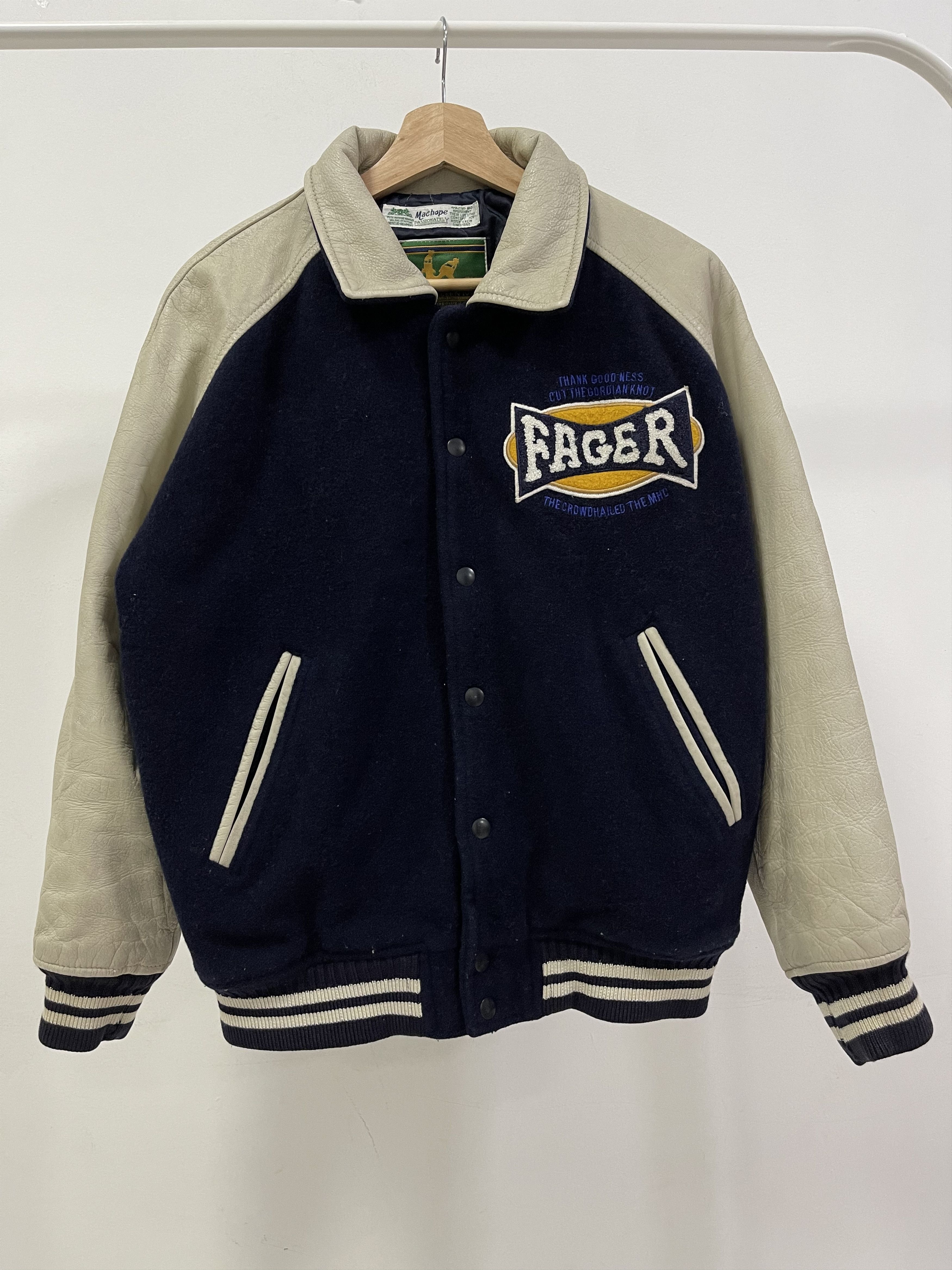 Leather Vintage Machope Modern Ivy Letterman Wool Varsity Jacket Size US M / EU 48-50 / 2 - 7 Thumbnail