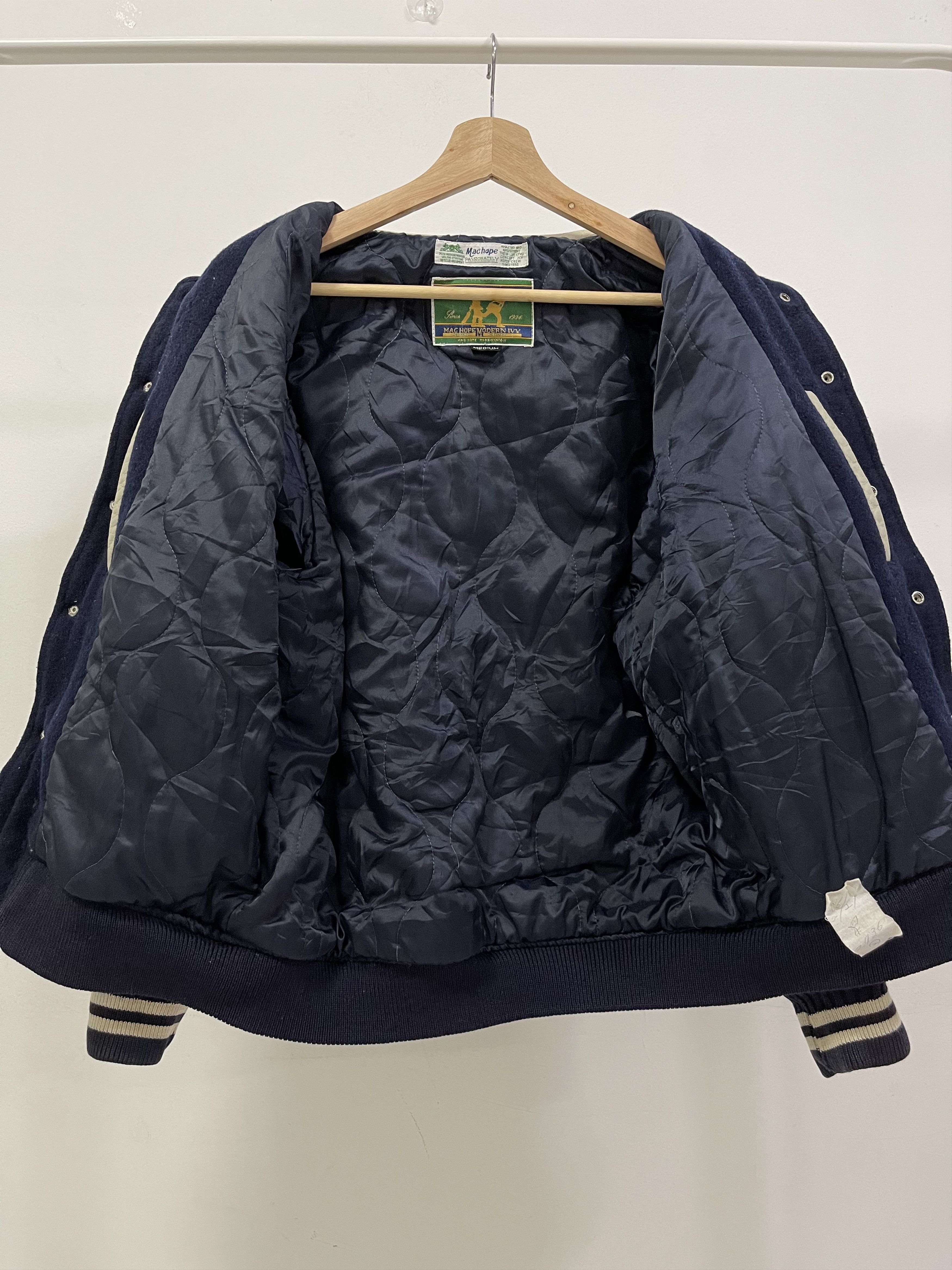 Leather Vintage Machope Modern Ivy Letterman Wool Varsity Jacket Size US M / EU 48-50 / 2 - 13 Thumbnail