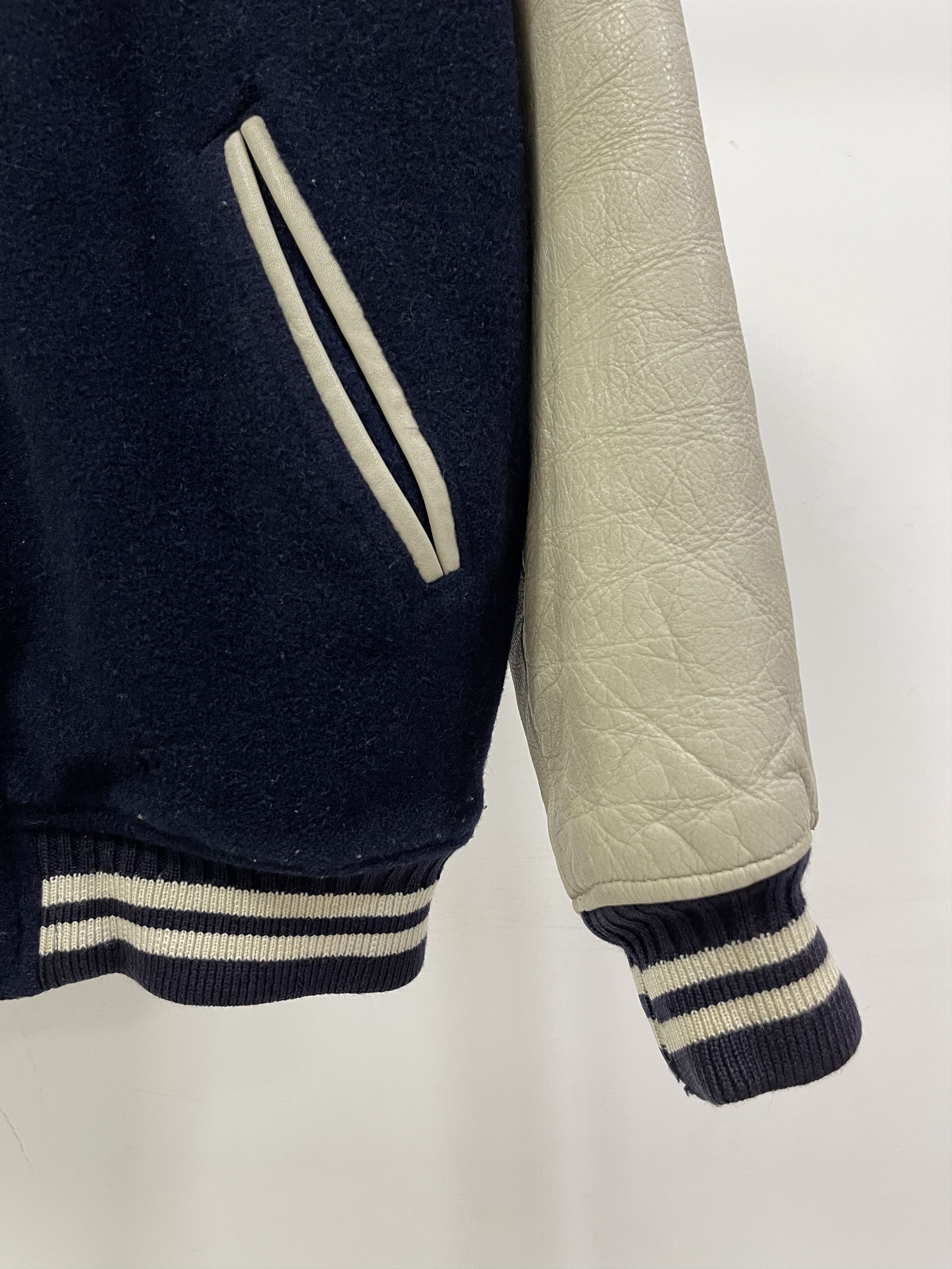 Leather Vintage Machope Modern Ivy Letterman Wool Varsity Jacket Size US M / EU 48-50 / 2 - 9 Thumbnail