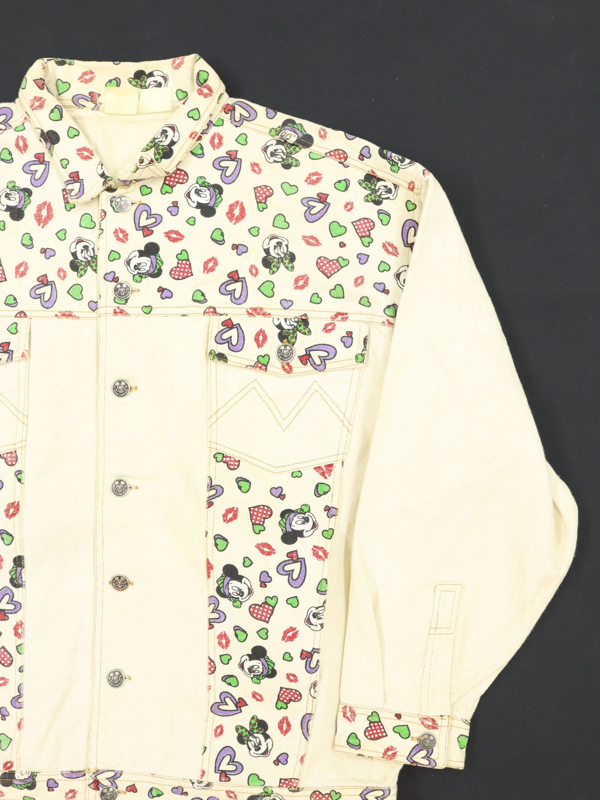 Mickey Mouse × Vintage Denim Jacket Illustration Motif of Mickey Mouse Size US M / EU 48-50 / 2 - 9 Thumbnail