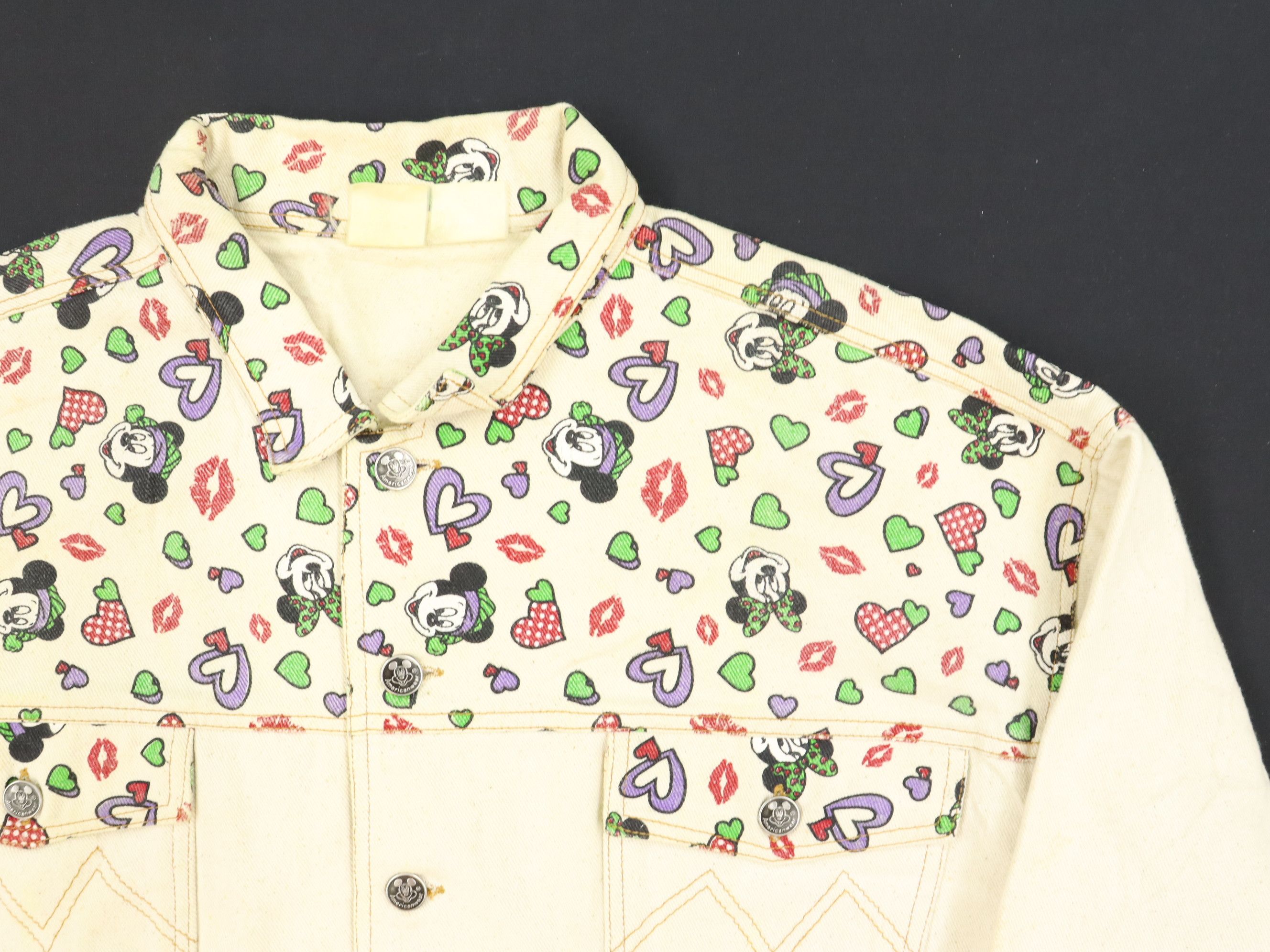 Mickey Mouse × Vintage Denim Jacket Illustration Motif of Mickey Mouse Size US M / EU 48-50 / 2 - 5 Thumbnail