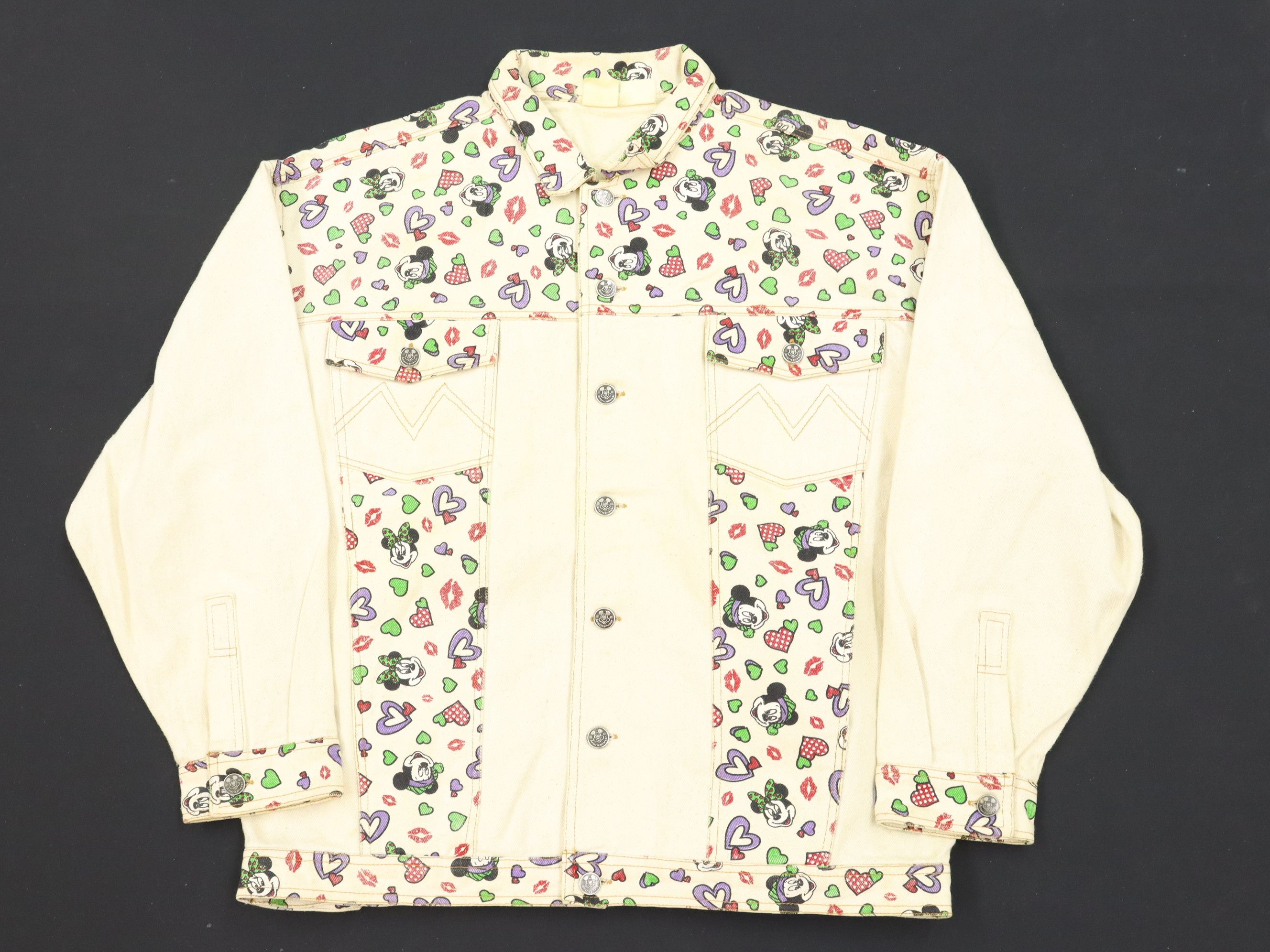 Mickey Mouse × Vintage Denim Jacket Illustration Motif of Mickey Mouse Size US M / EU 48-50 / 2 - 4 Thumbnail