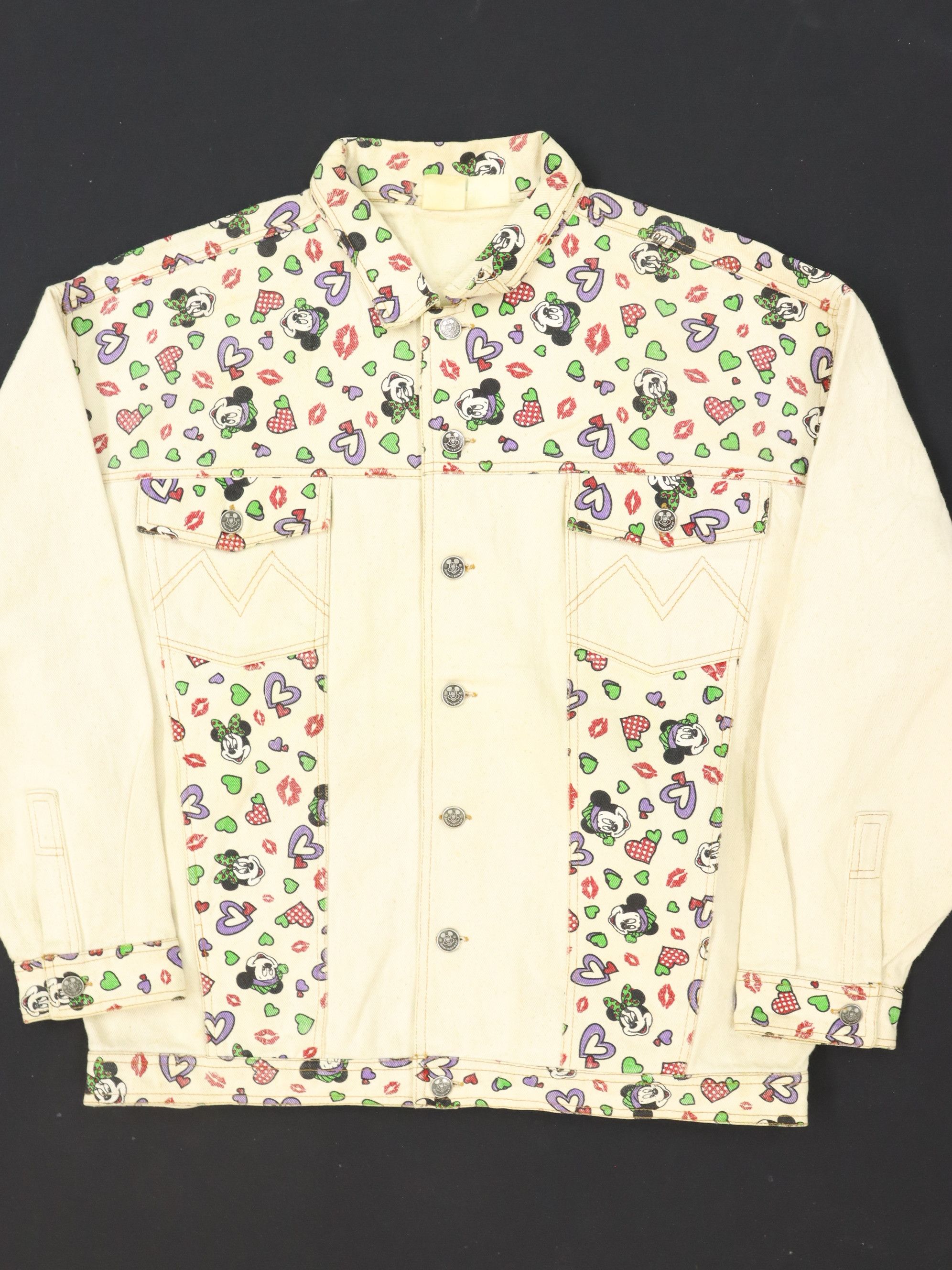 Mickey Mouse × Vintage Denim Jacket Illustration Motif of Mickey Mouse Size US M / EU 48-50 / 2 - 3 Thumbnail
