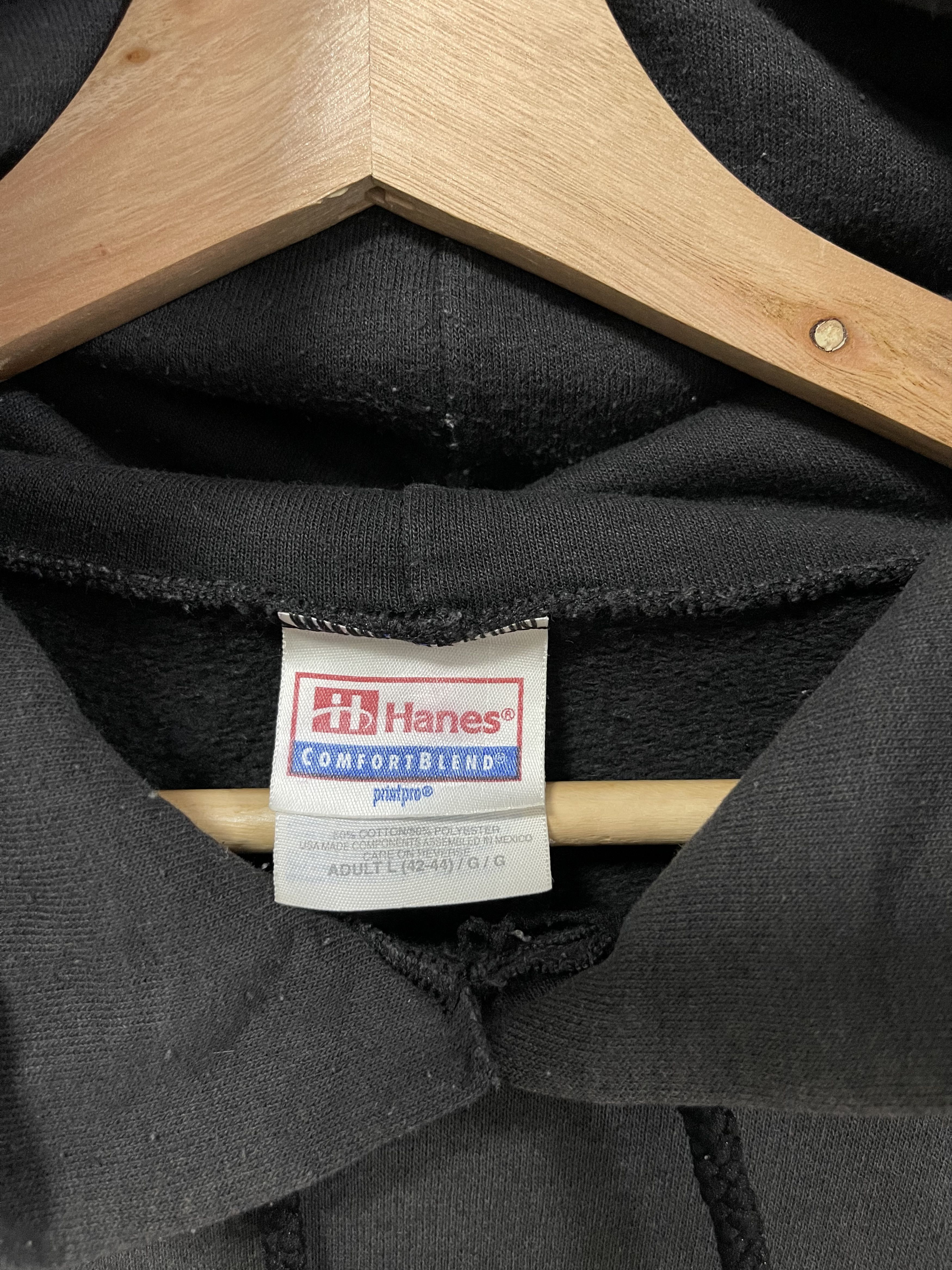 Hanes × Vintage Vintage Hanes Sun Faded Circuit Hoodie Sweatshirt Size US L / EU 52-54 / 3 - 10 Thumbnail