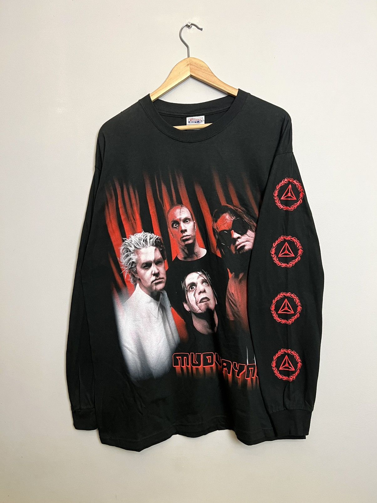 Band Tees Rare 00s Mudvayne Longsleeve Shirt Vintage NuMetal Band Tees Size US L / EU 52-54 / 3 - 1 Thumbnail