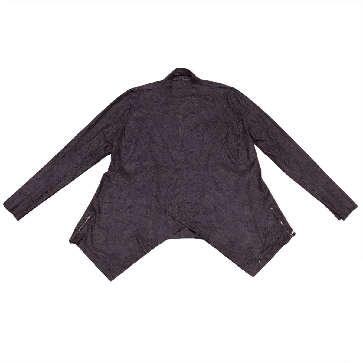 image of Avant Garde Noa-Ge Leather Poncho Cloaks Cardigan Style in Brown, Men's (Size Medium)