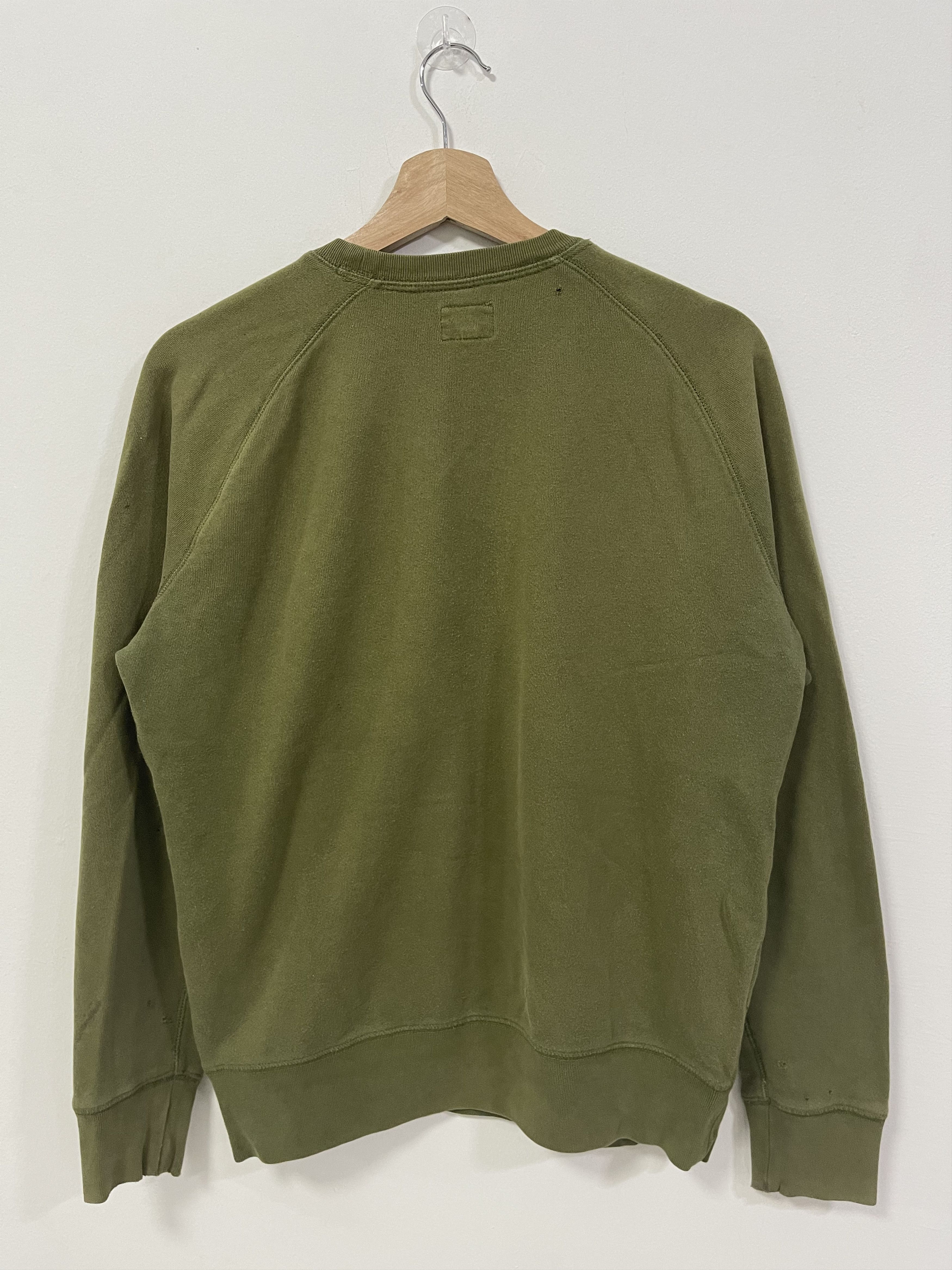 Levi's × Levi's Vintage Clothing × Vintage Vintage Levis Blank Ripped Army Green Distressed Sweatshirt Size US S / EU 44-46 / 1 - 8 Thumbnail