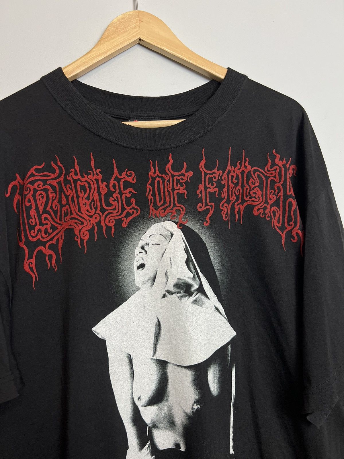 Rare Vintage 90s Cradle Of Filth Vestal Masturbation T-shirt