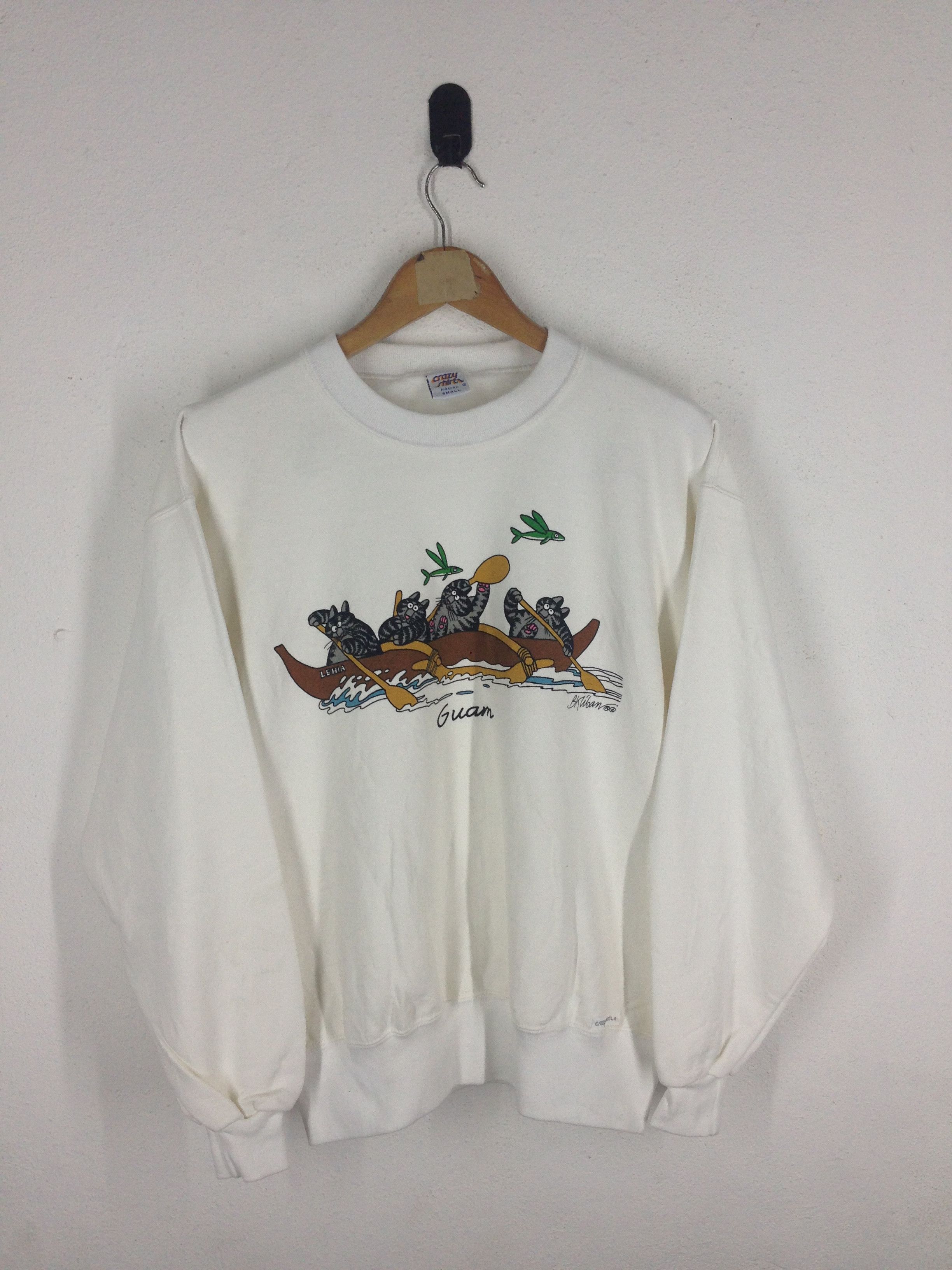 Vintage Vintage Guam Hawaii Crazy Shirt Sweatshirt B Kliban Size US S / EU 44-46 / 1 - 1 Thumbnail