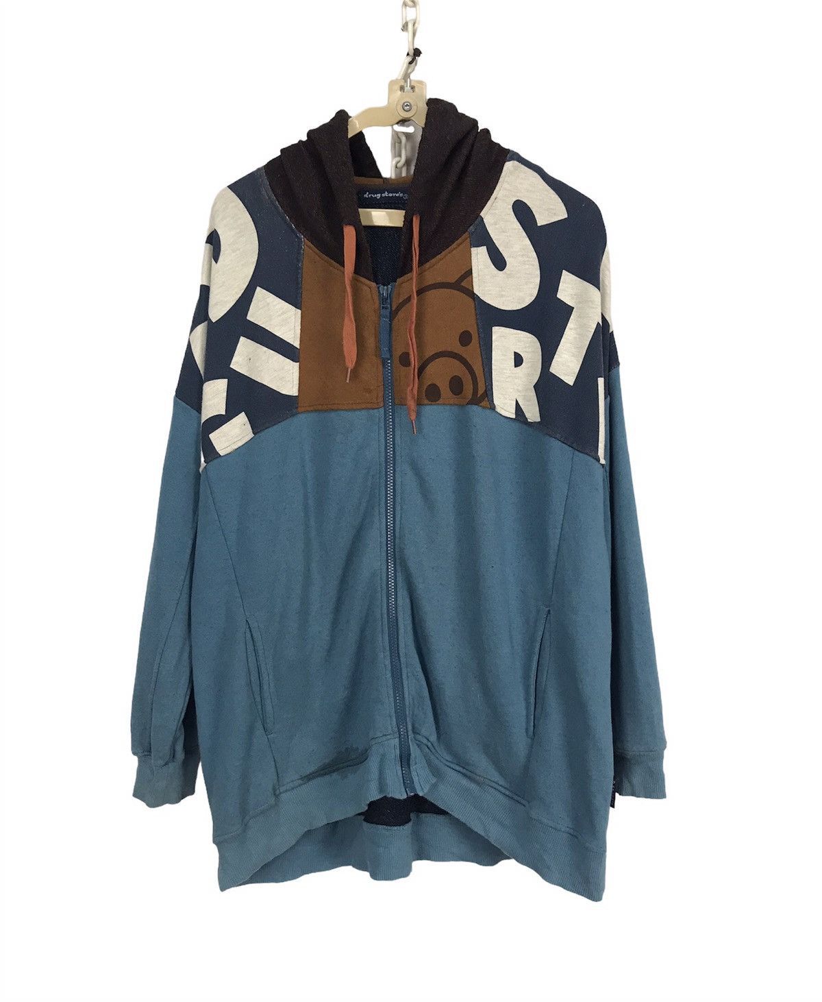 Drugstore multicolor zipper hoodie
