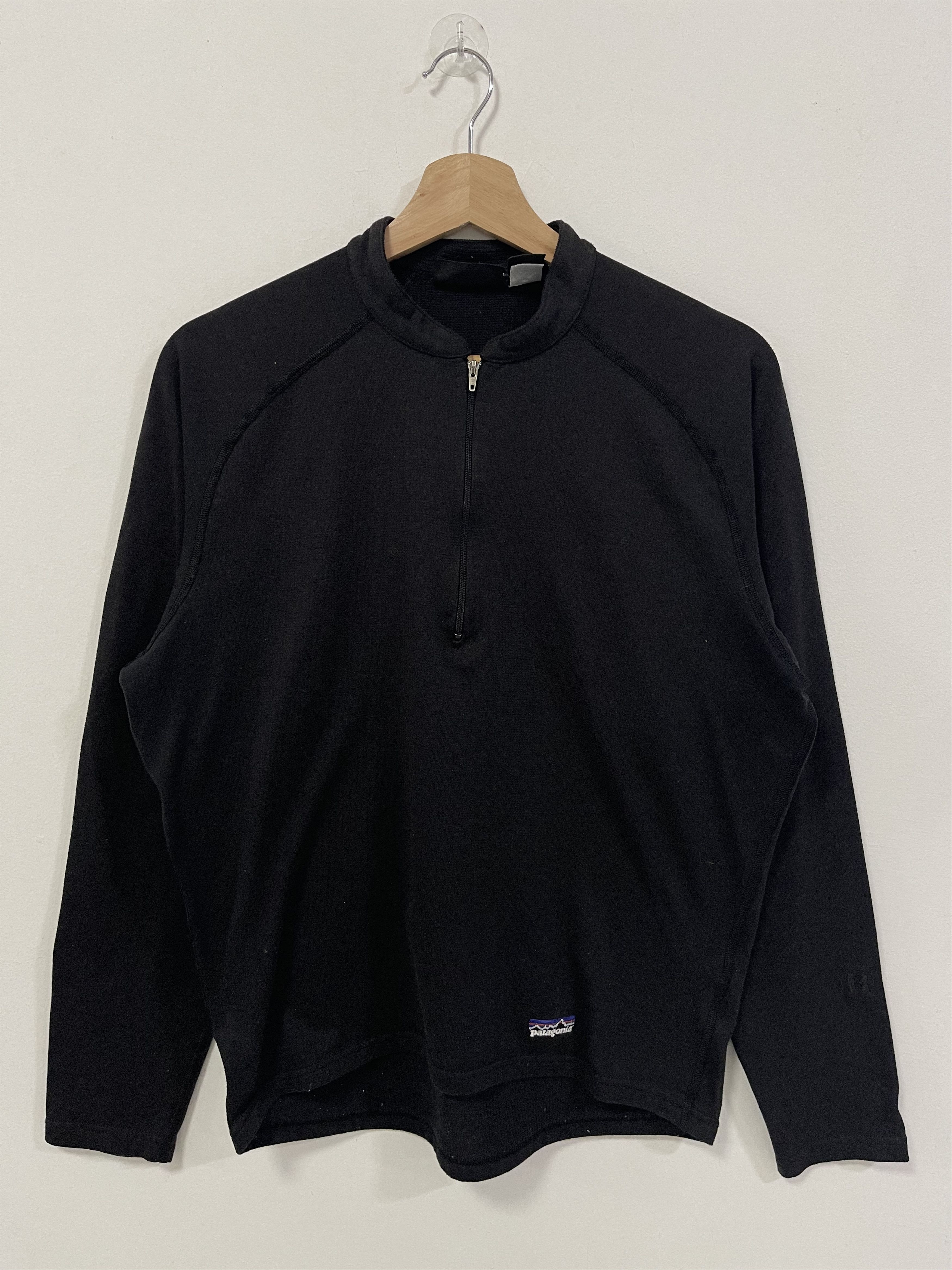 Patagonia × Polartec × Vintage Vintage 90s Patagonia Mini Logo Half Zip Long Sleeve Size S / US 4 / IT 40 - 1 Thumbnail