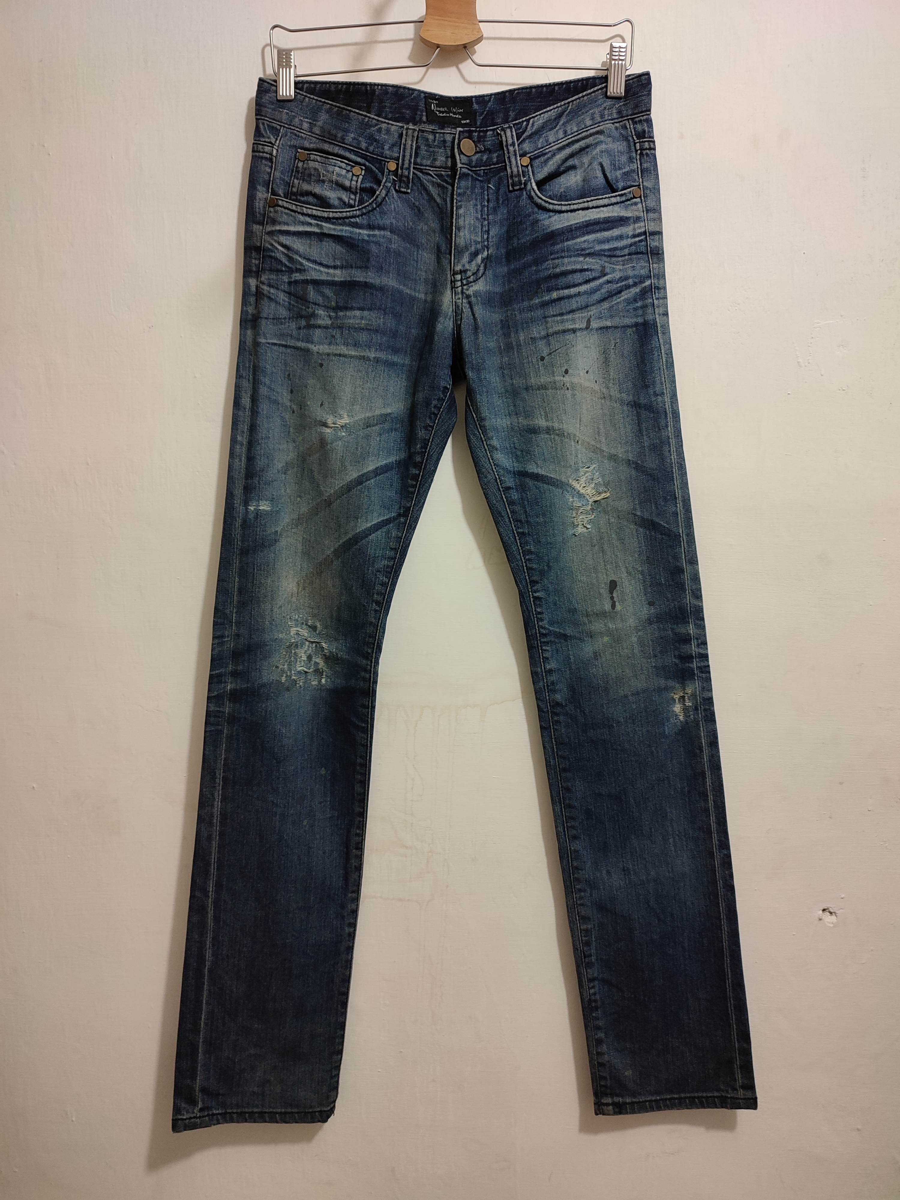 Number (N)ine Number Nine Distressed Painter Jeans Denim Made in Japan ...