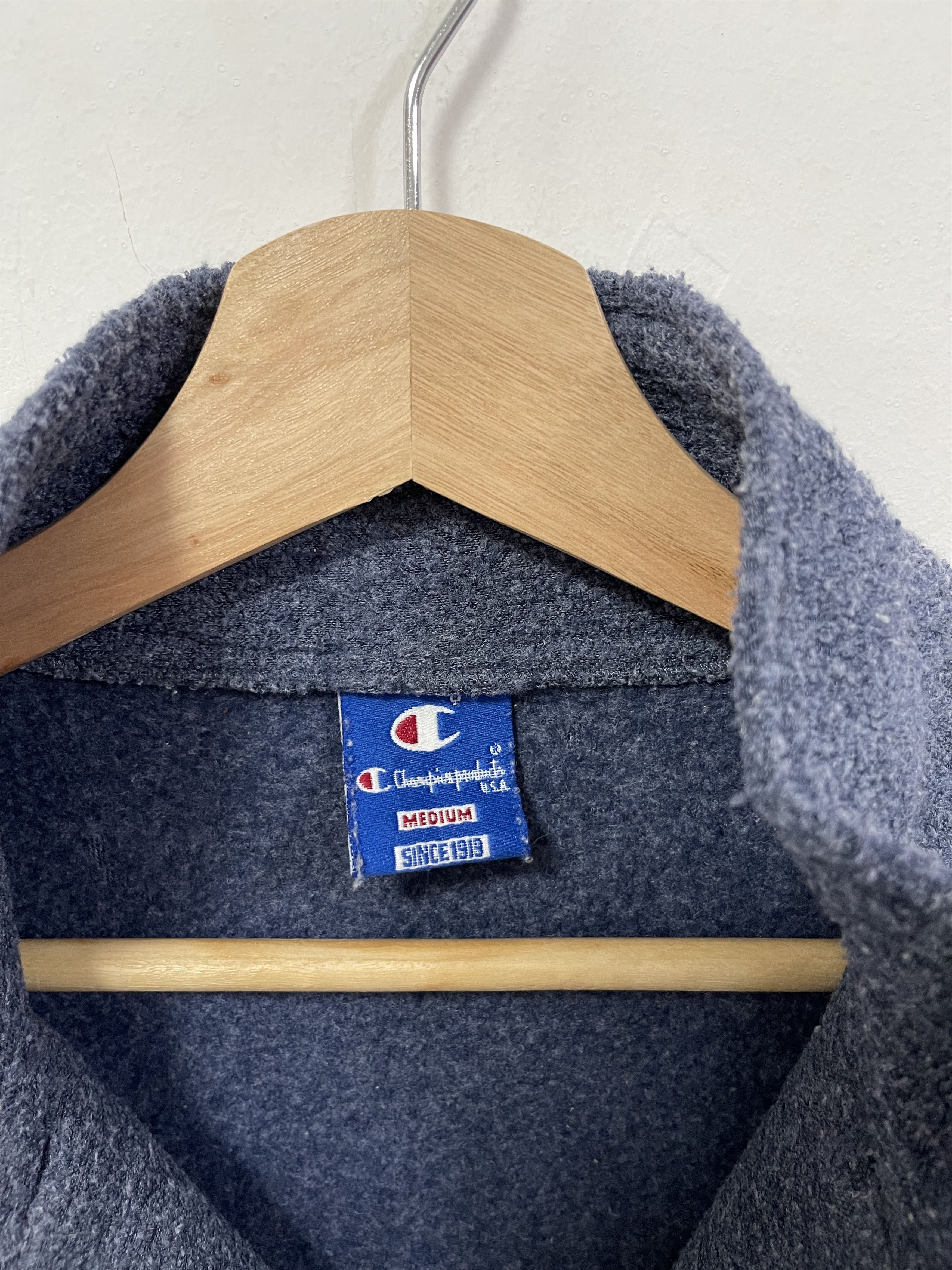 Champion × Vintage Vintage Champion Mini Logo Half Zip Fleece Sweatshirt Size US M / EU 48-50 / 2 - 10 Thumbnail