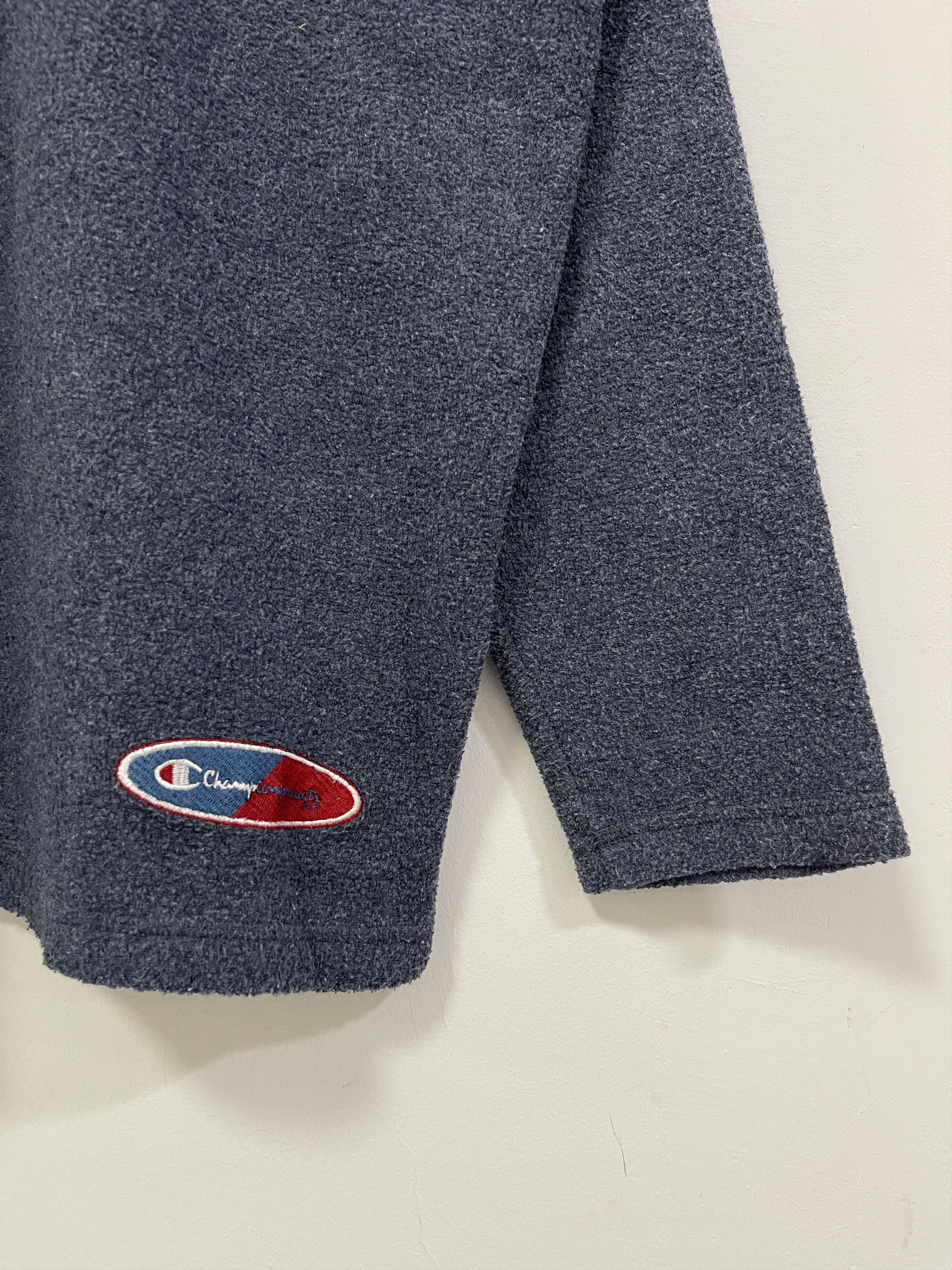 Champion × Vintage Vintage Champion Mini Logo Half Zip Fleece Sweatshirt Size US M / EU 48-50 / 2 - 3 Thumbnail
