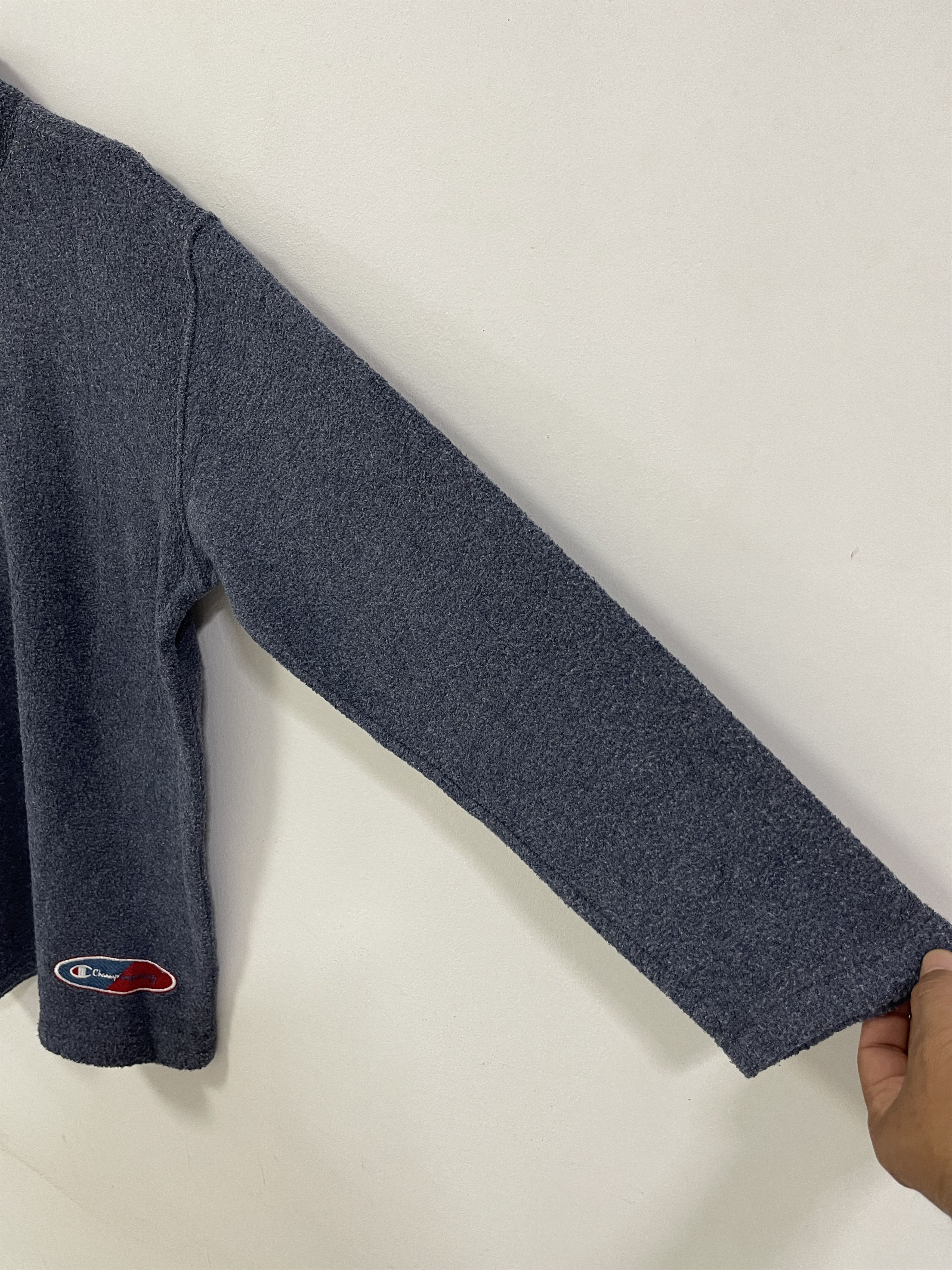 Champion × Vintage Vintage Champion Mini Logo Half Zip Fleece Sweatshirt Size US M / EU 48-50 / 2 - 5 Thumbnail