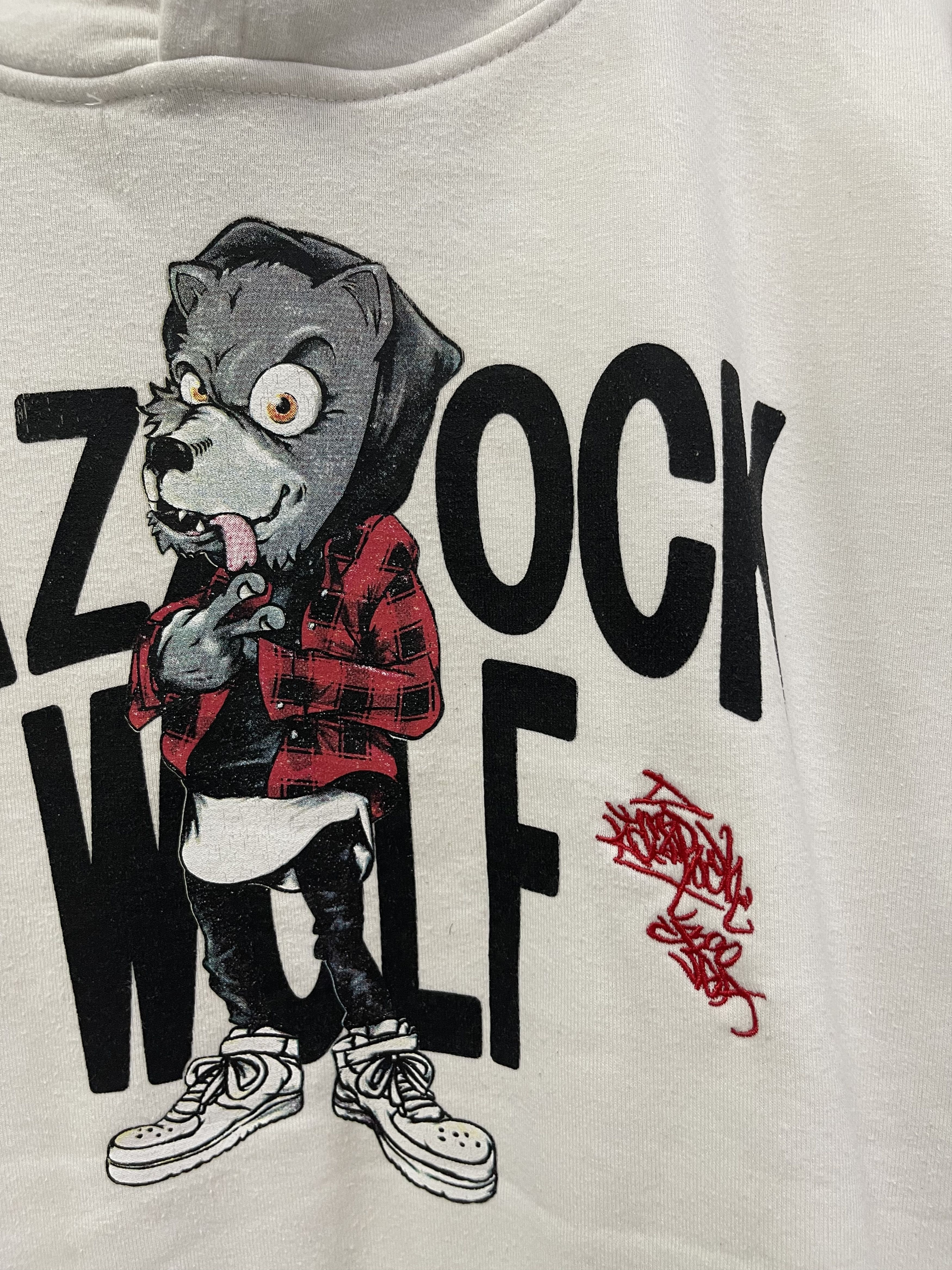 Japanese Brand × Vintage Vintage Kazzrock Wolf Stake Big Logo Hoodie Sweatshirt Size US S / EU 44-46 / 1 - 3 Thumbnail