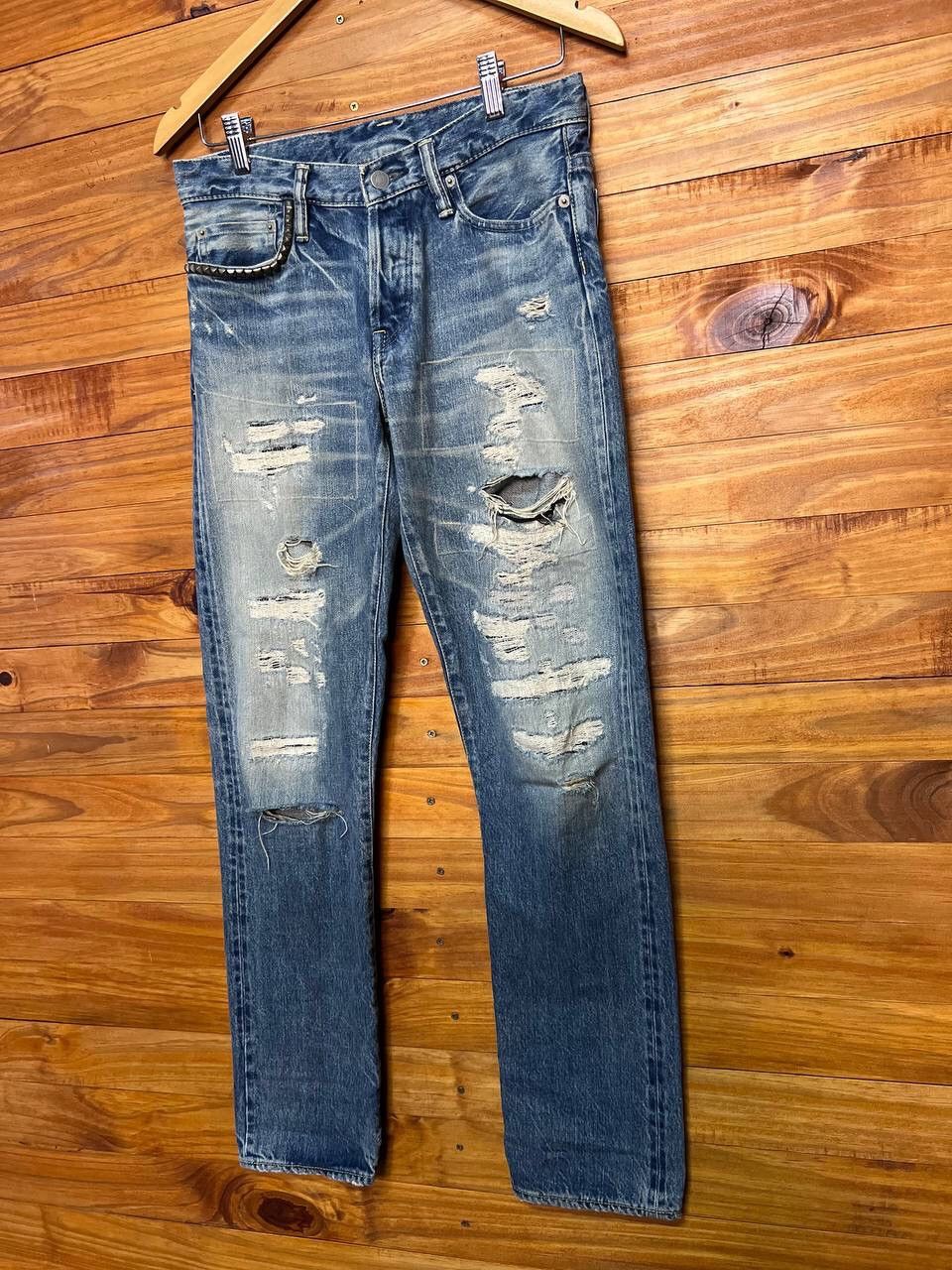 Hysteric Glamour VINTAGE DISTRESS HYSTERIC GLAMOUR DENIM SELVEDGE SIZE 30 Size US 30 / EU 46 - 3 Thumbnail