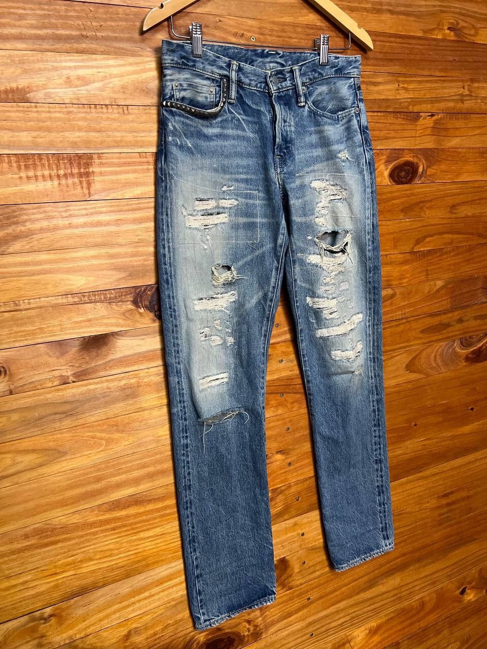 Hysteric Glamour VINTAGE DISTRESS HYSTERIC GLAMOUR DENIM SELVEDGE SIZE 30 Size US 30 / EU 46 - 2 Thumbnail