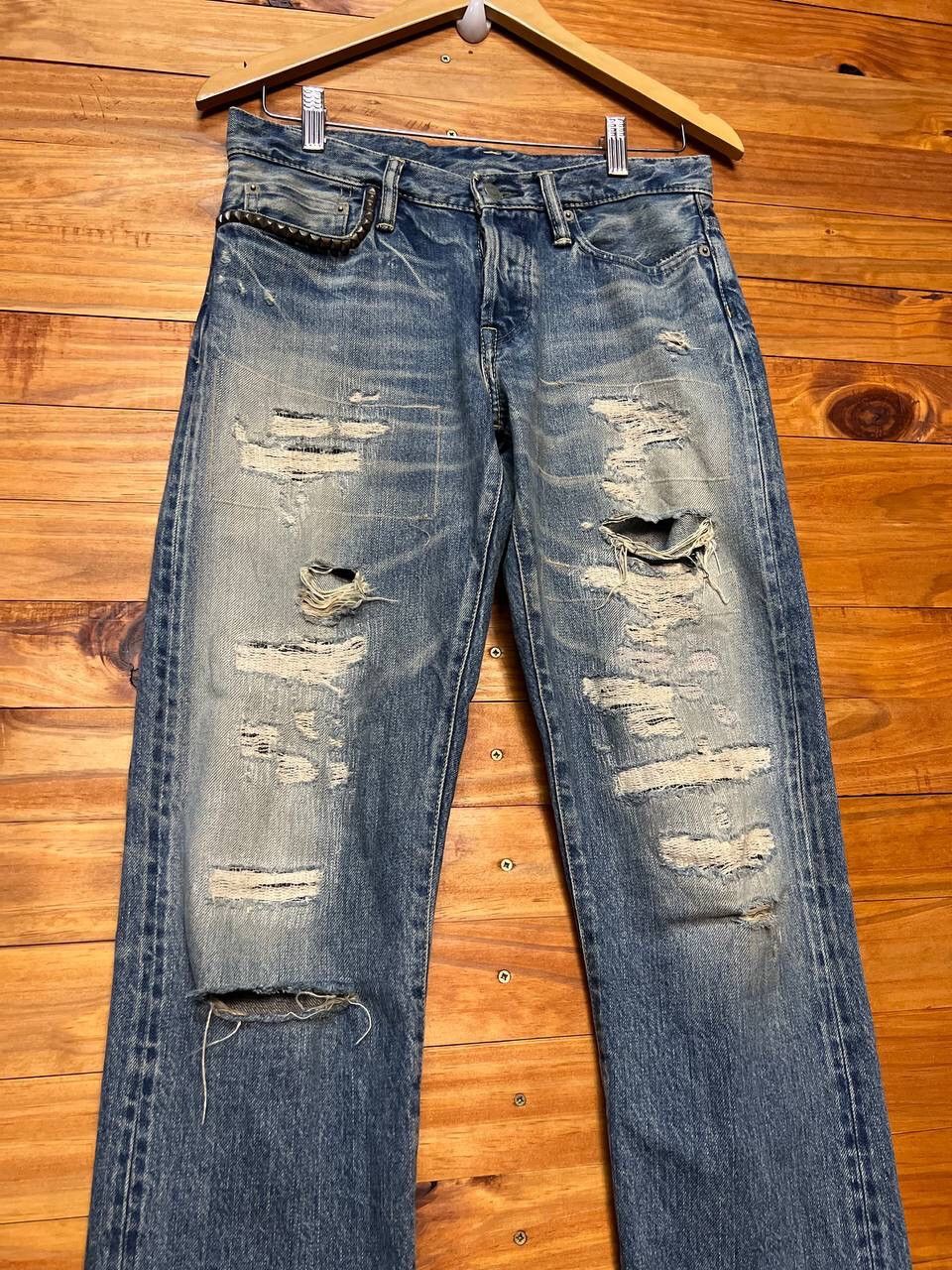 Hysteric Glamour VINTAGE DISTRESS HYSTERIC GLAMOUR DENIM SELVEDGE SIZE 30 Size US 30 / EU 46 - 4 Thumbnail