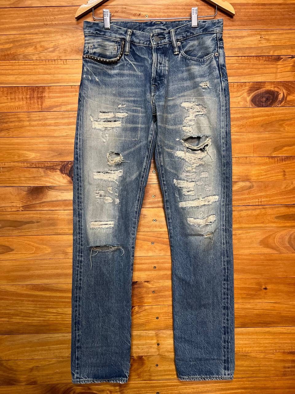 Hysteric Glamour VINTAGE DISTRESS HYSTERIC GLAMOUR DENIM SELVEDGE SIZE 30 Size US 30 / EU 46 - 1 Thumbnail