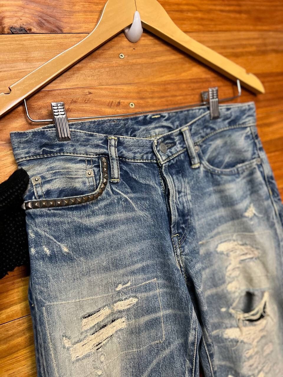 Hysteric Glamour VINTAGE DISTRESS HYSTERIC GLAMOUR DENIM SELVEDGE SIZE 30 Size US 30 / EU 46 - 5 Thumbnail
