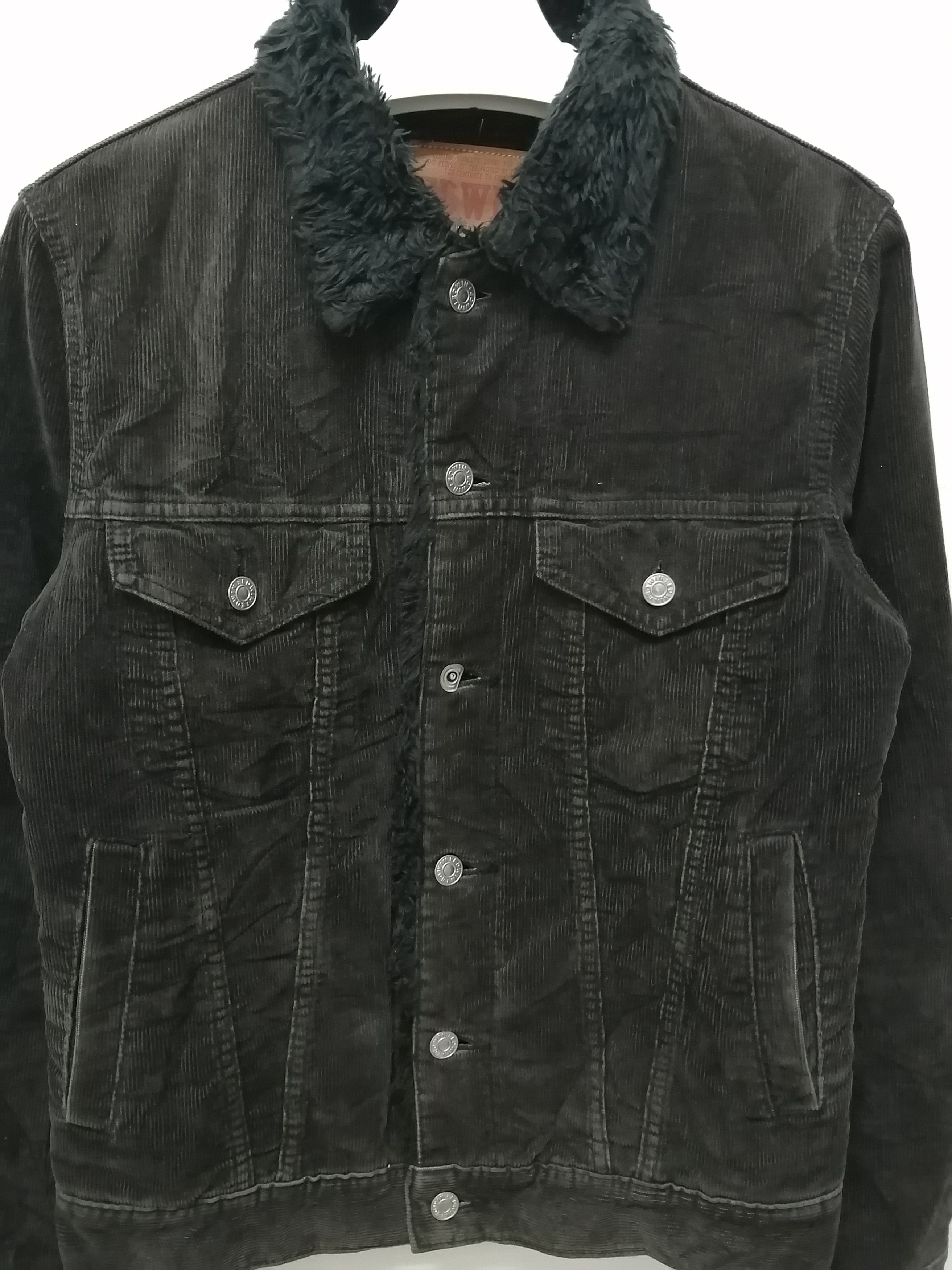 Edwin Vintage EDWIN 503 Sherpa Lining Corduroy Jacket Size US M / EU 48-50 / 2 - 9 Thumbnail
