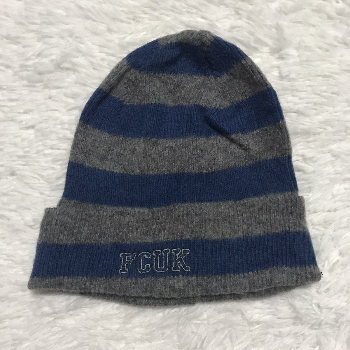 FCUK × French Connection FCUK word wool beanie/snow cap made in UK Size ONE SIZE - 5 Thumbnail