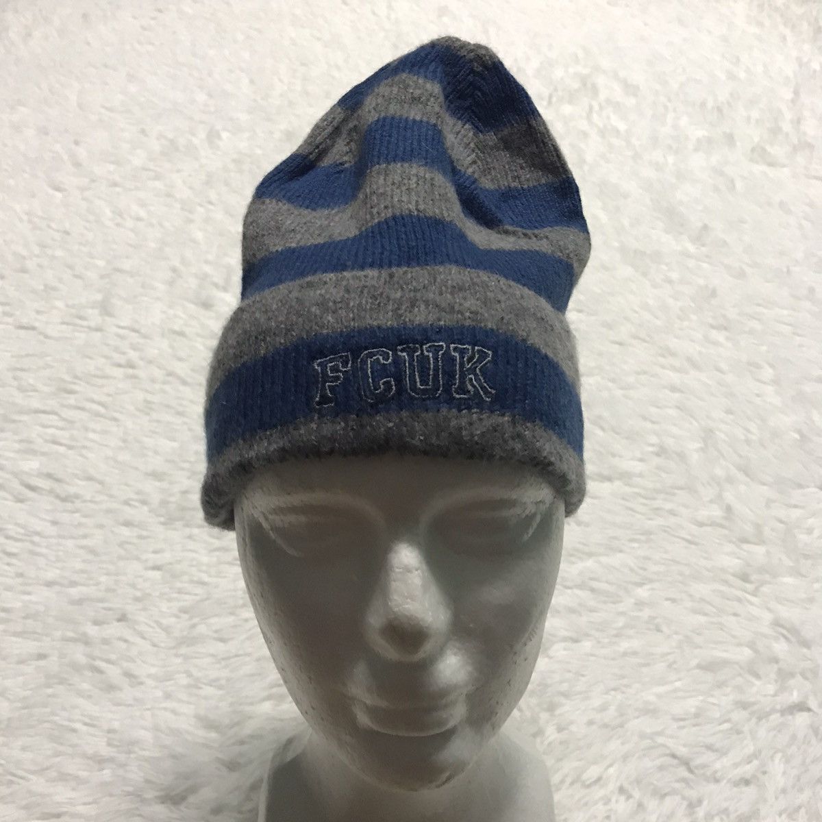 FCUK × French Connection FCUK word wool beanie/snow cap made in UK Size ONE SIZE - 1 Thumbnail