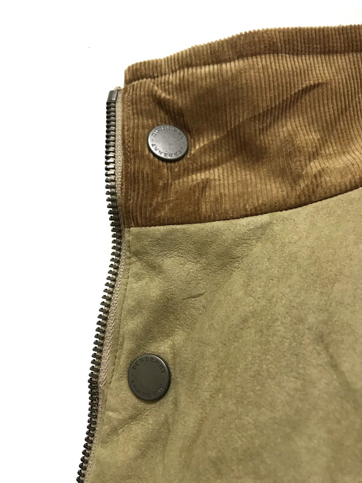 Burberry 🐎Burberry London Suede Leather Nova Check Quilted Size US L / EU 52-54 / 3 - 3 Thumbnail