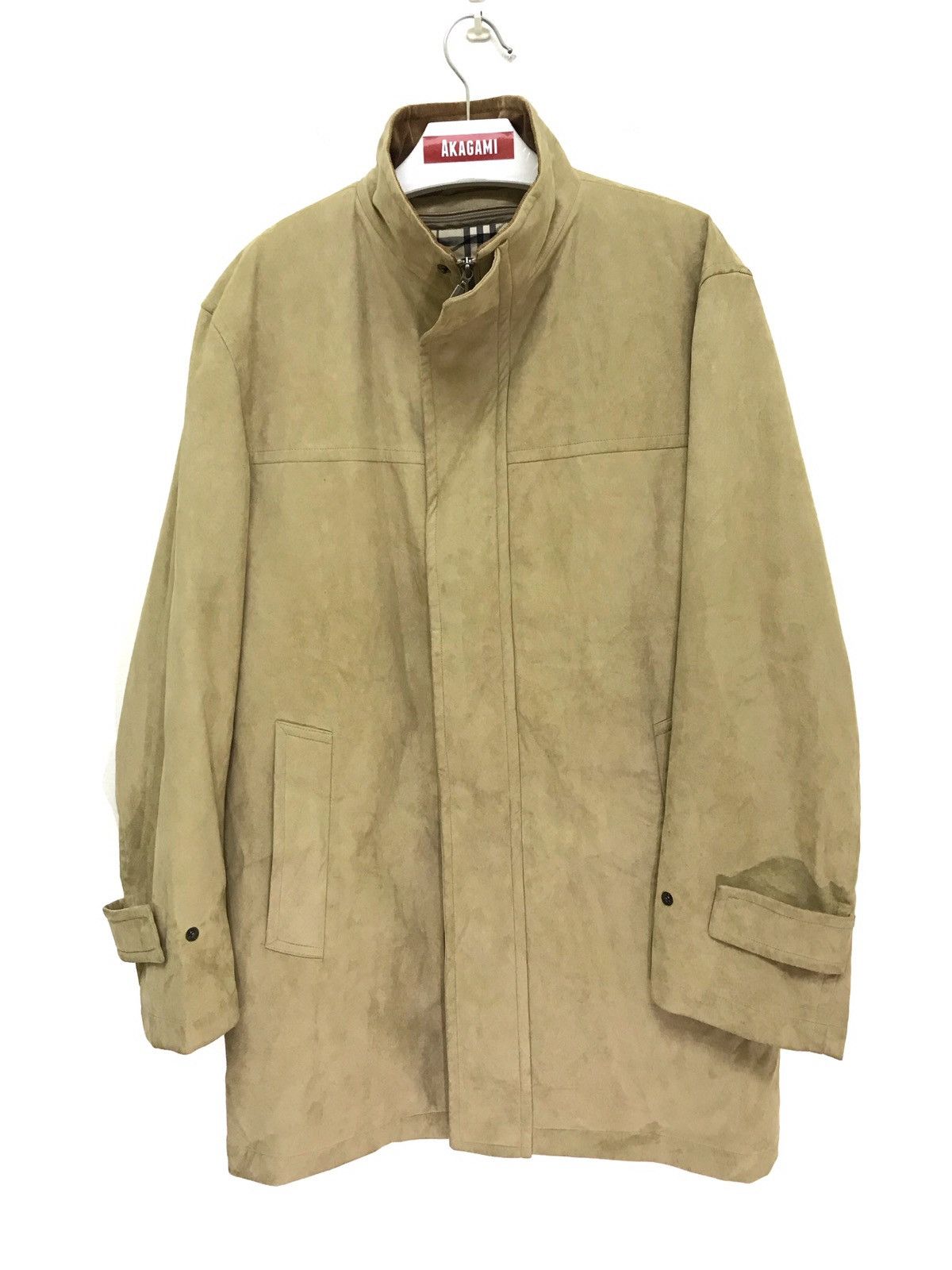 Burberry 🐎Burberry London Suede Leather Nova Check Quilted Size US L / EU 52-54 / 3 - 4 Thumbnail