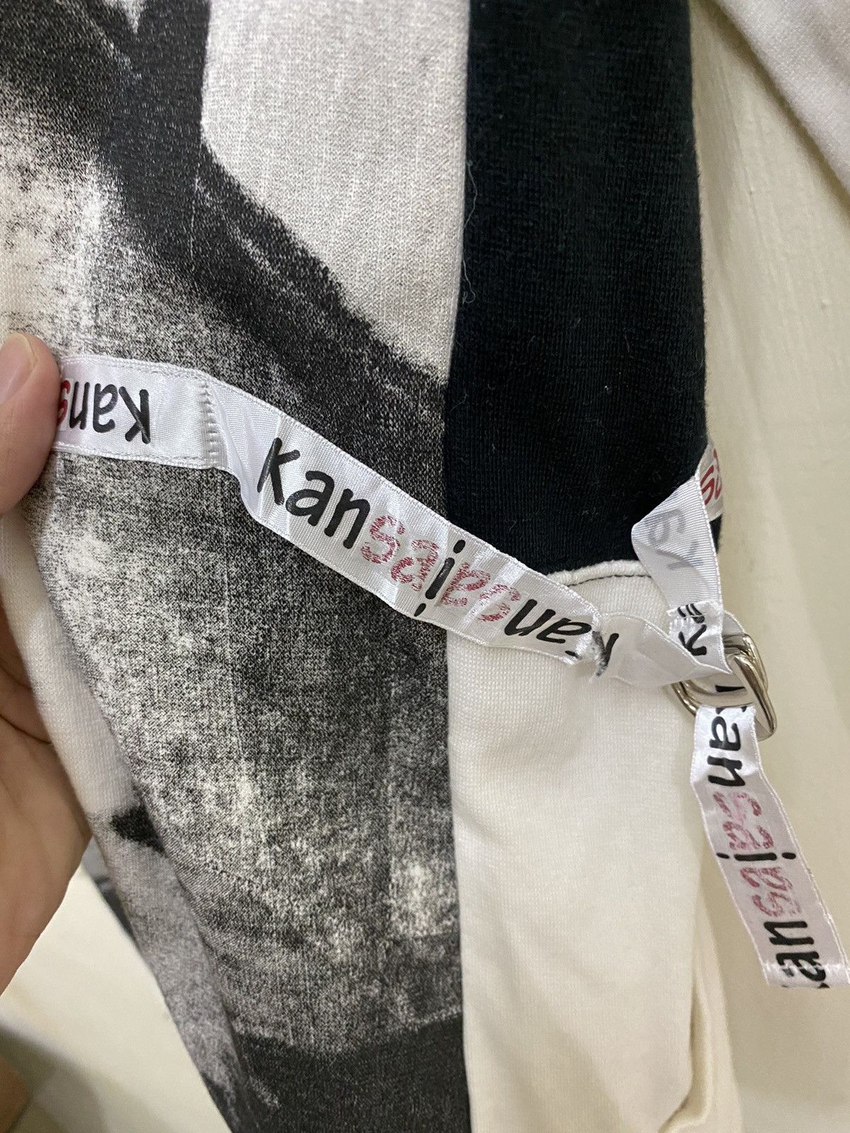 Kansai Yamamoto Vintage Kansai Yamamoto O2 Long Sleeve Dog Overprint Size US L / EU 52-54 / 3 - 16 Thumbnail