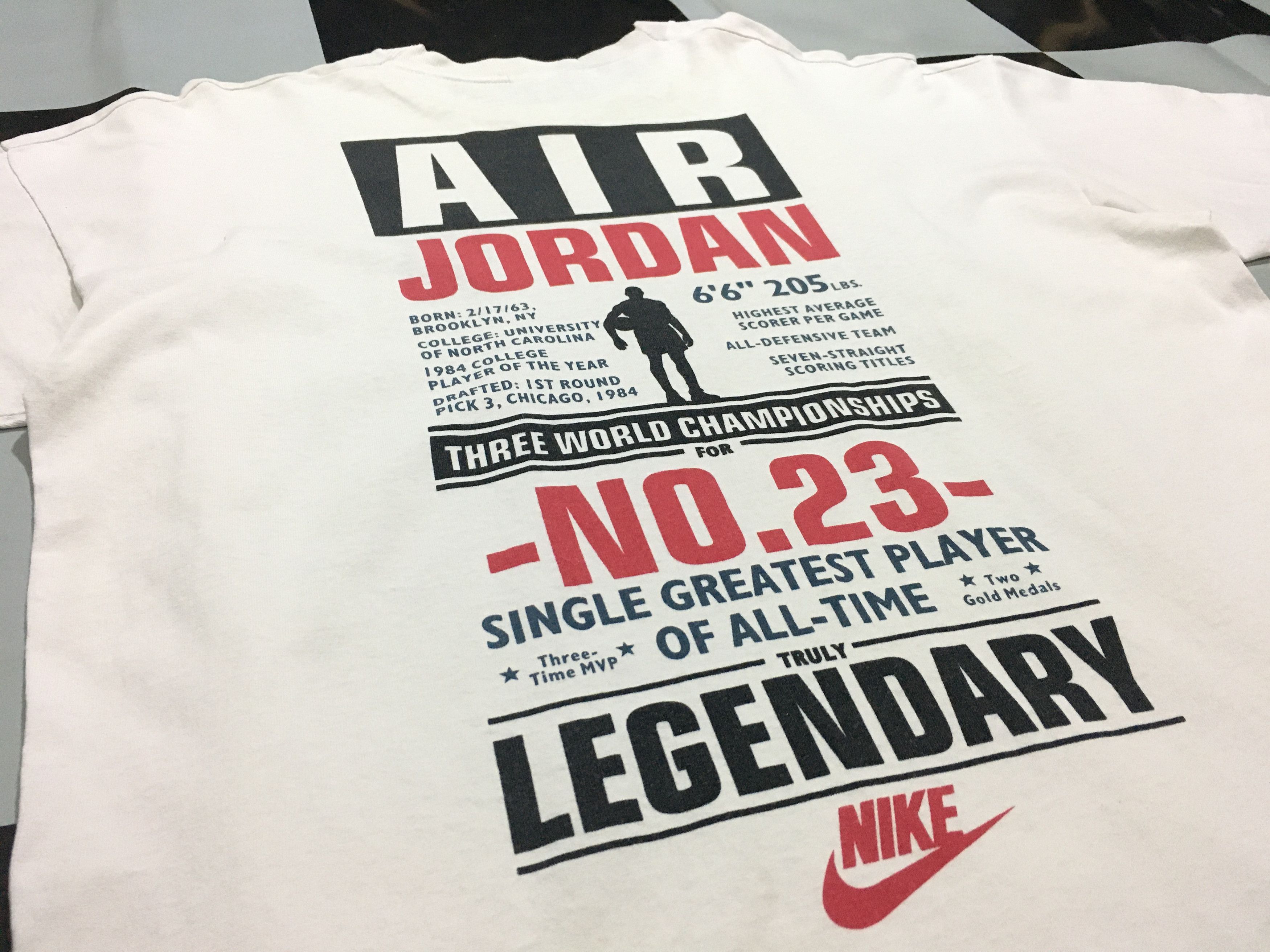 Jordan Brand × Nike × Vintage 🔥 Vintage Nike Shirt Nike Air Jordan Legendary 90s Size US XL / EU 56 / 4 - 1 Thumbnail