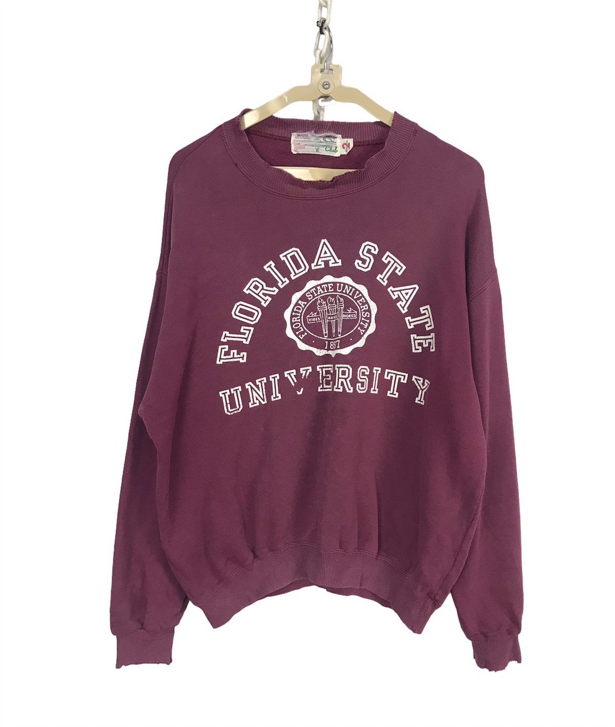 Vintage Vintage Florida state university distressed sweatshirt Size US M / EU 48-50 / 2 - 1 Thumbnail