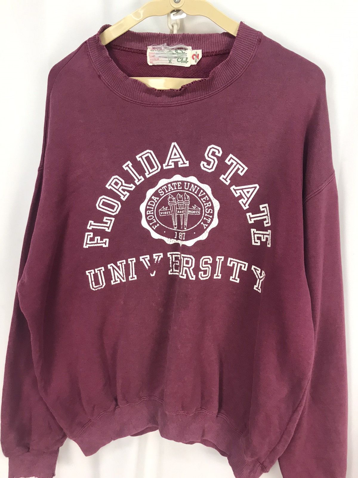 Vintage Vintage Florida state university distressed sweatshirt Size US M / EU 48-50 / 2 - 3 Thumbnail