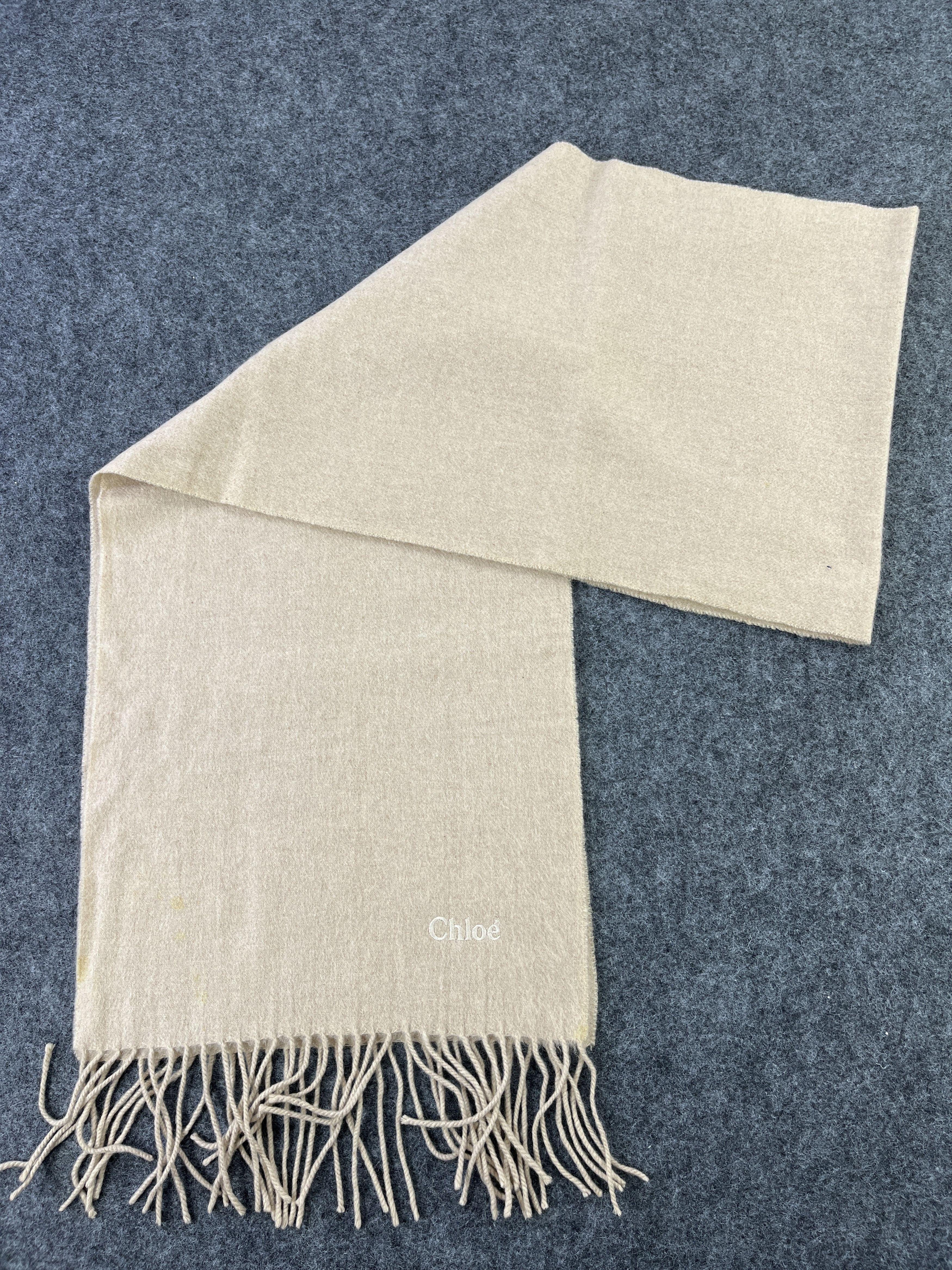 Chloe × Vintage CHLOE WOOL SCARVES / MUFFLER / NECKWEAR T138 Size ONE SIZE - 3 Thumbnail