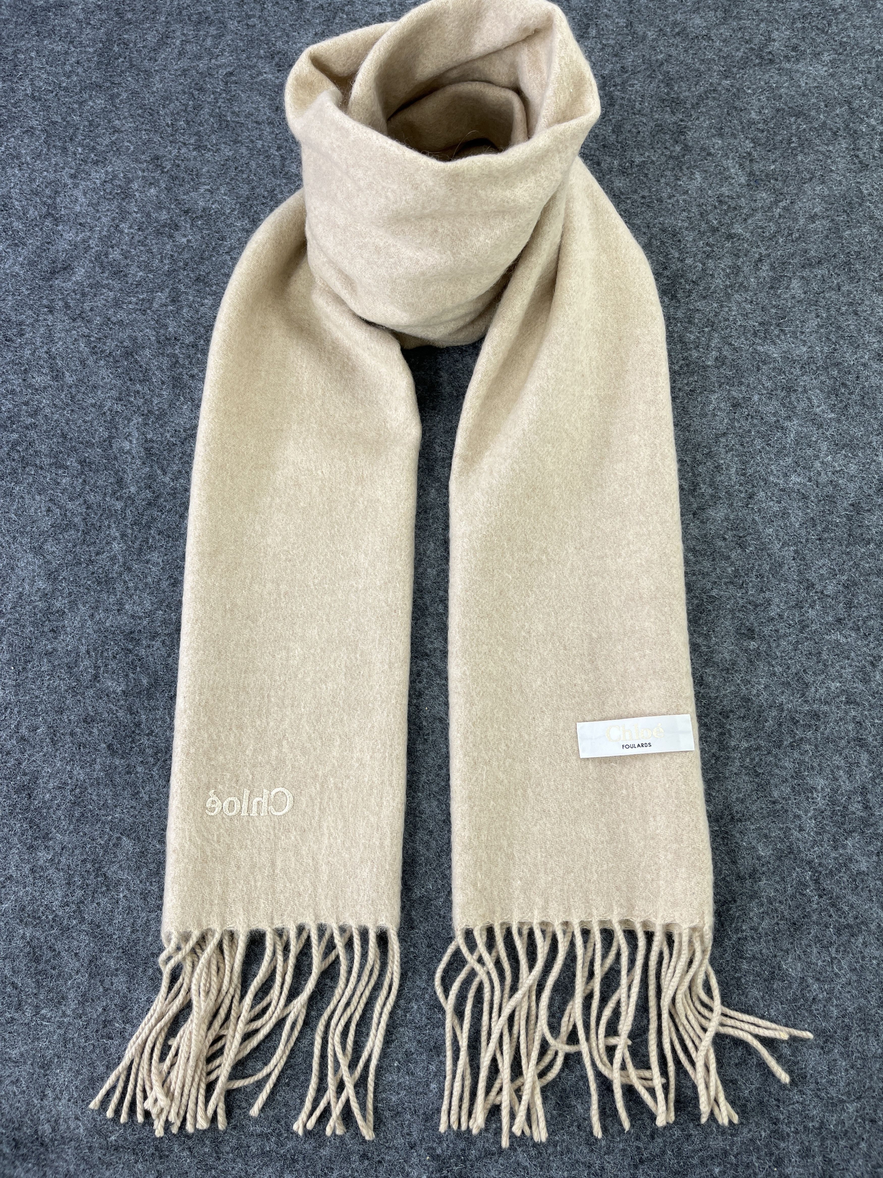 Chloe × Vintage CHLOE WOOL SCARVES / MUFFLER / NECKWEAR T138 Size ONE SIZE - 1 Thumbnail